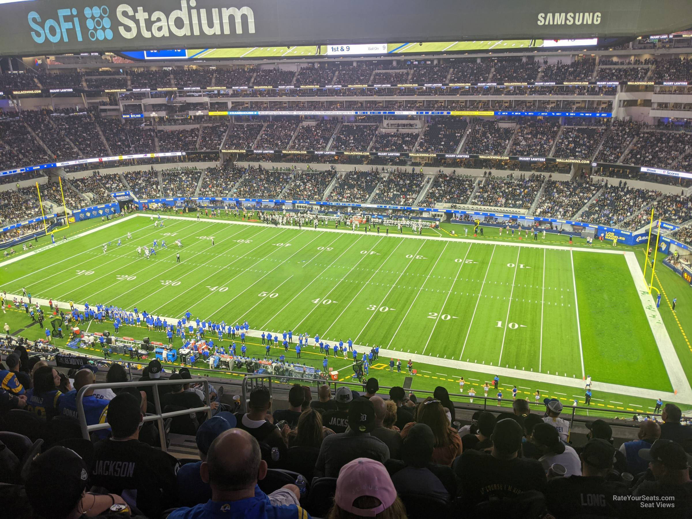 section 353 seat view  for football - sofi stadium