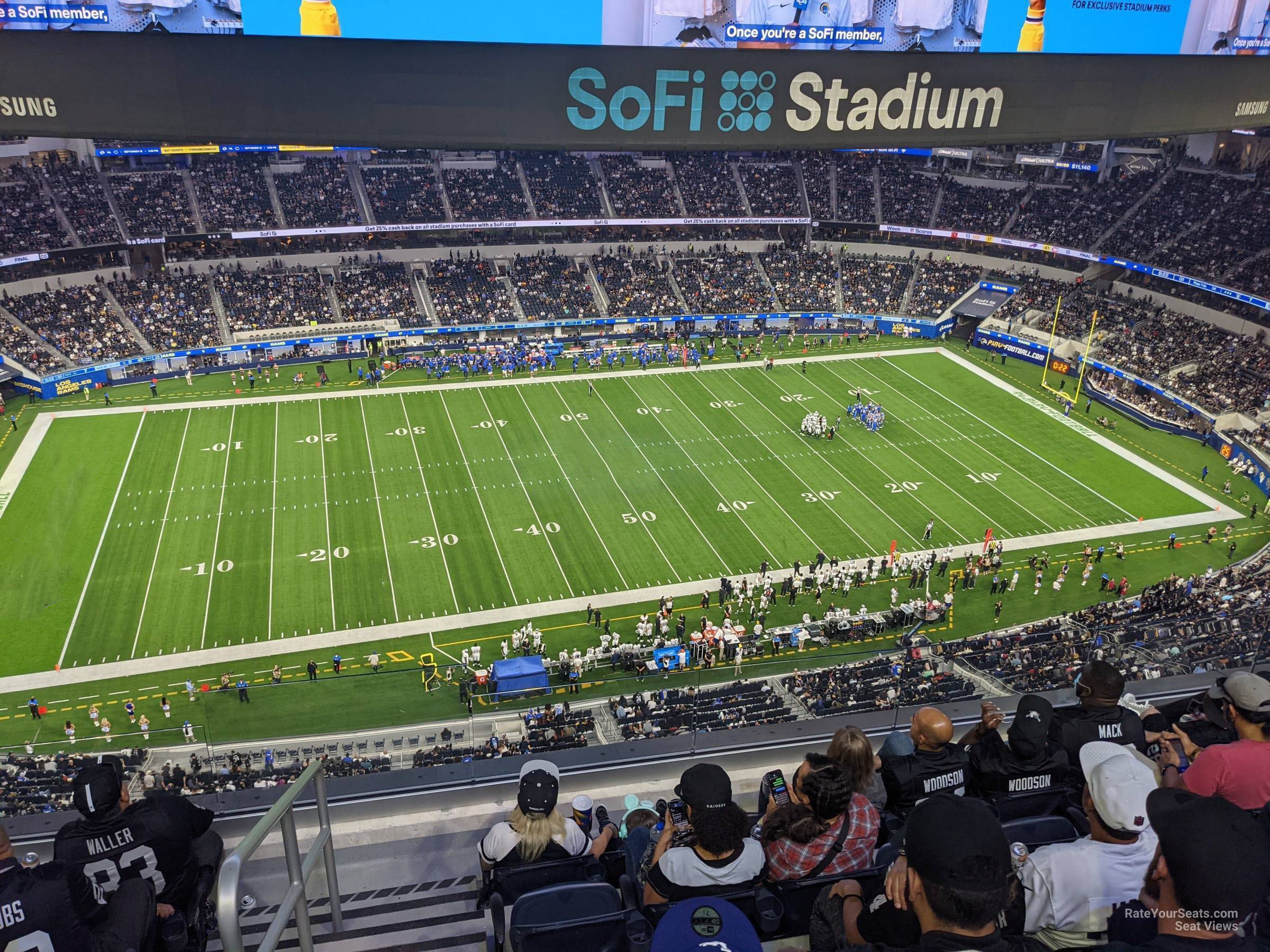 section 412, row 5 seat view  for football - sofi stadium