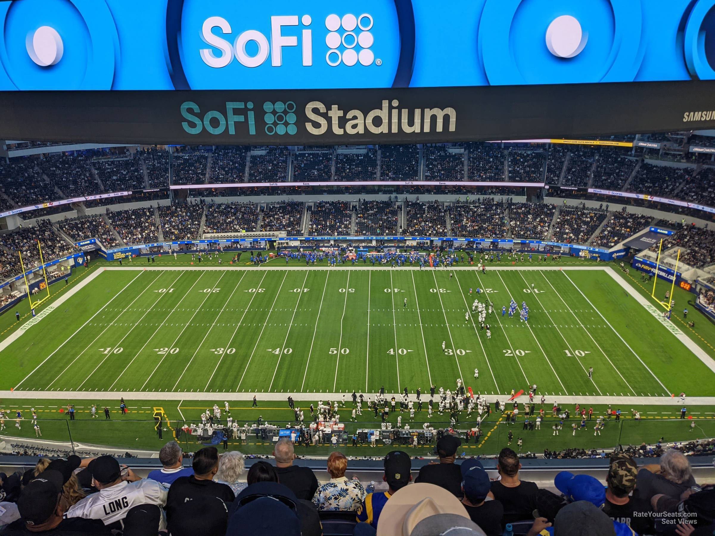 section 415, row 5 seat view  for football - sofi stadium