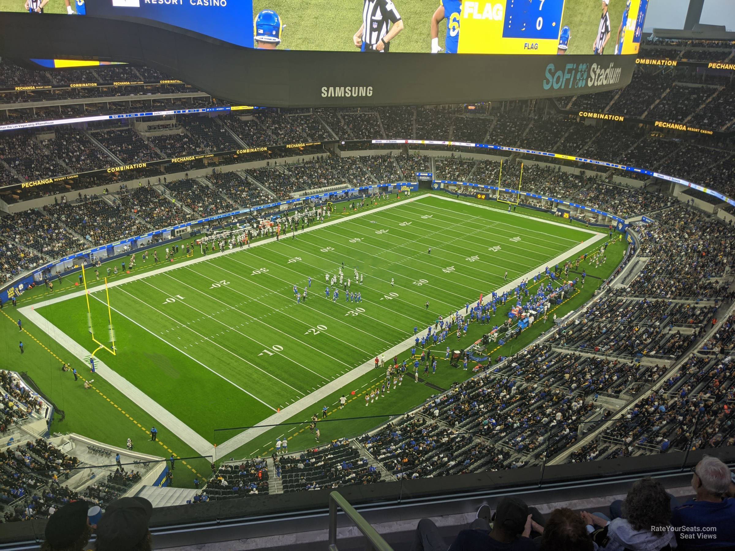 section 435 seat view  for football - sofi stadium