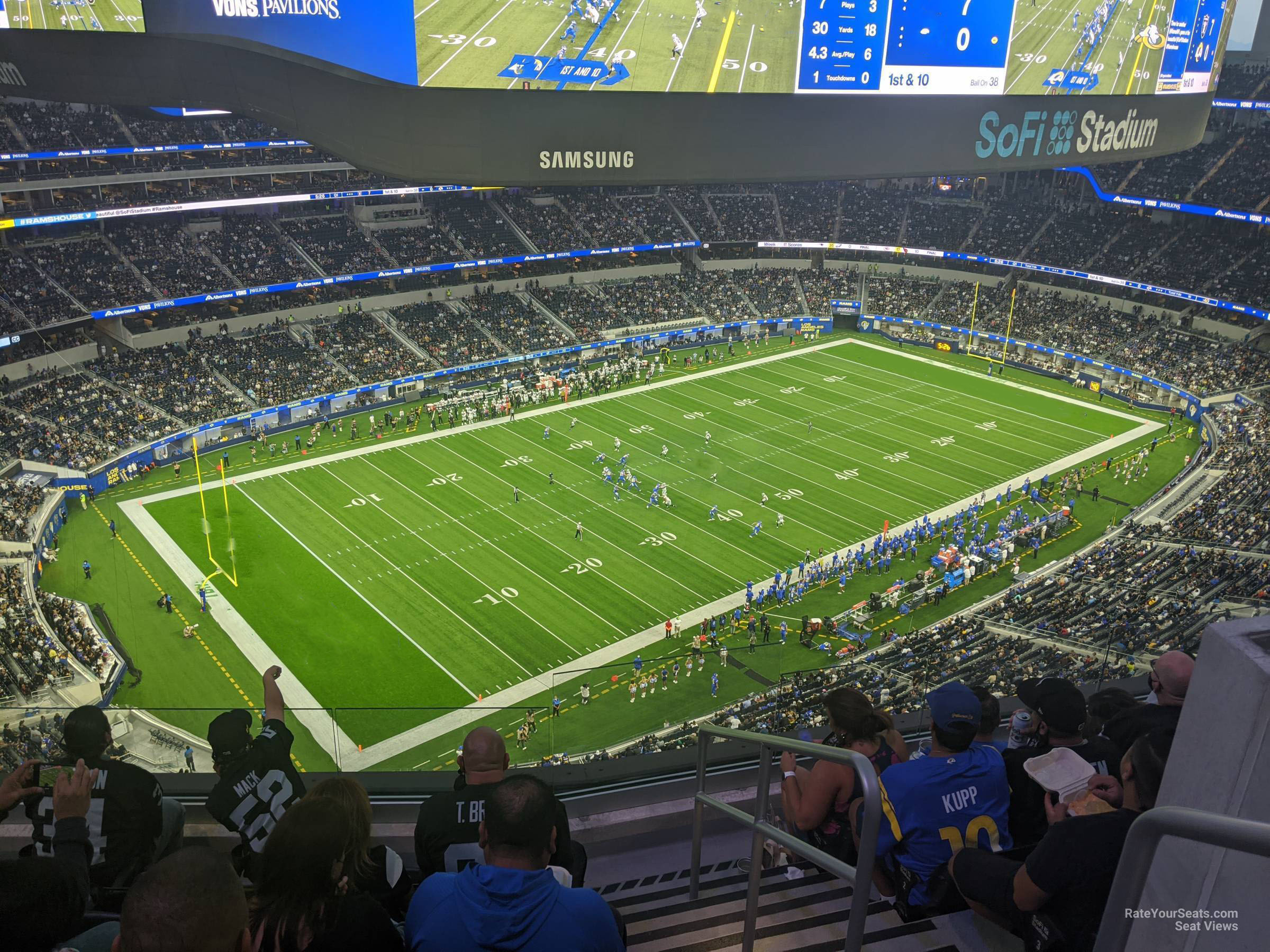 section 436 seat view  for football - sofi stadium