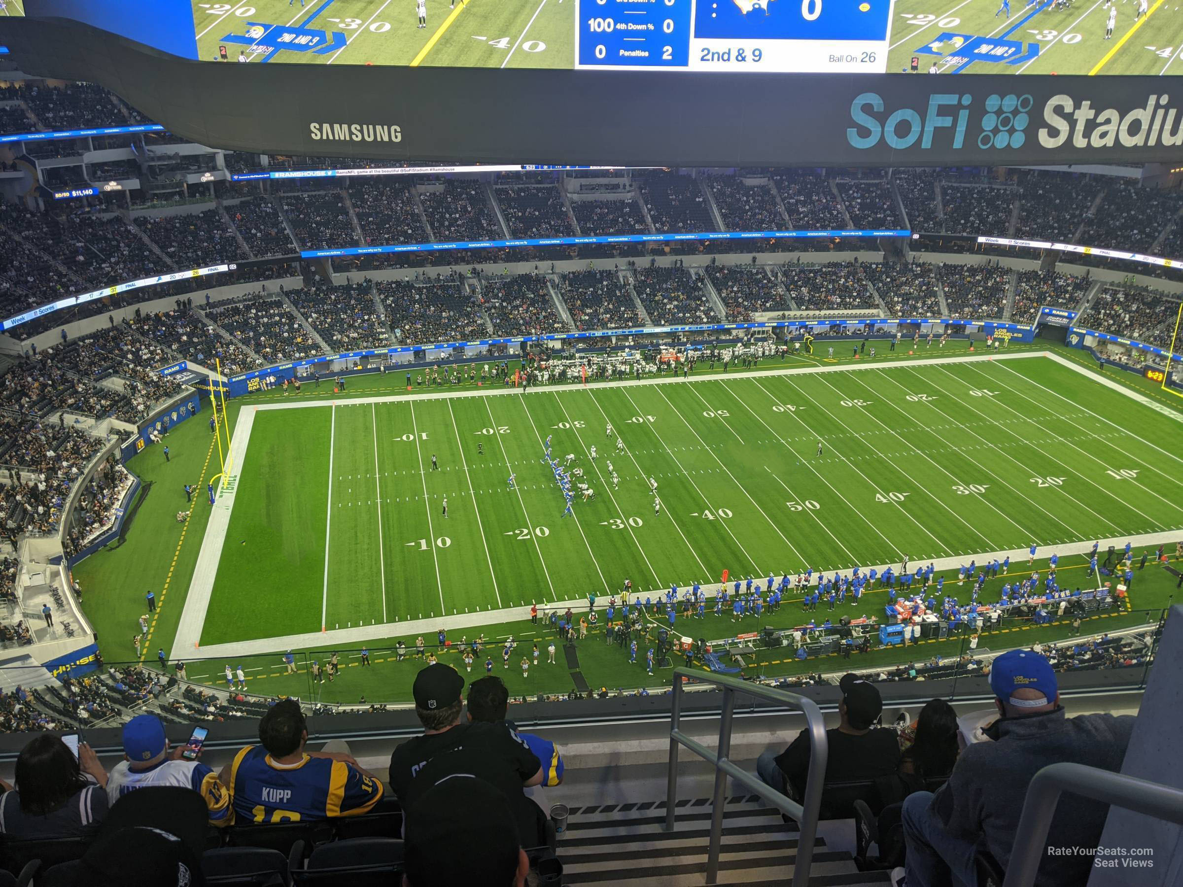 section 439 seat view  for football - sofi stadium