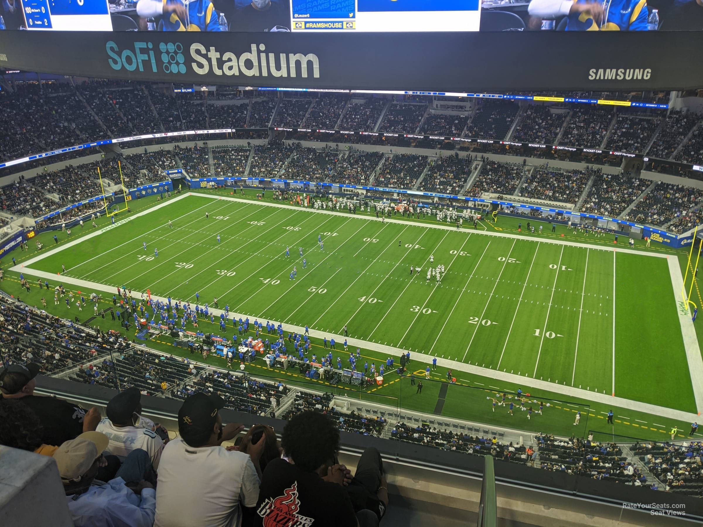 section 446 seat view  for football - sofi stadium