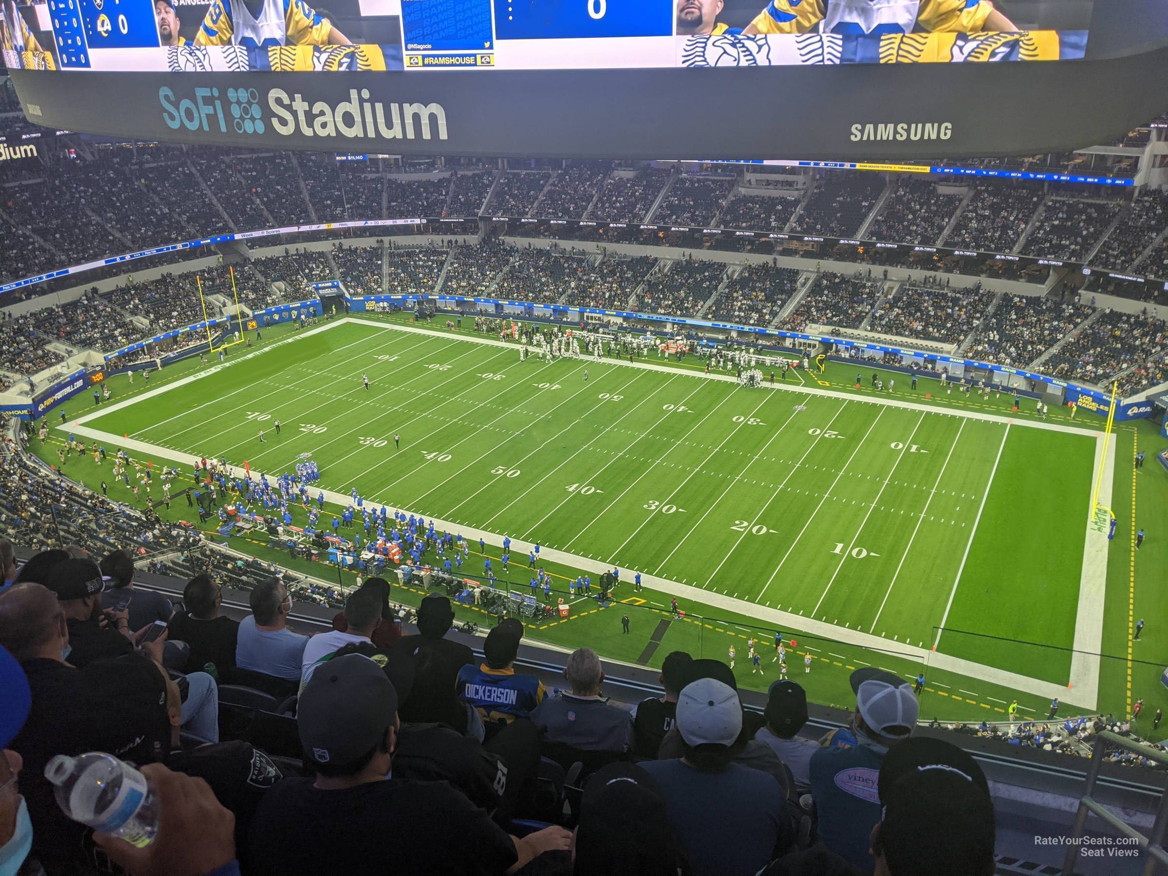 section 447 seat view  for football - sofi stadium