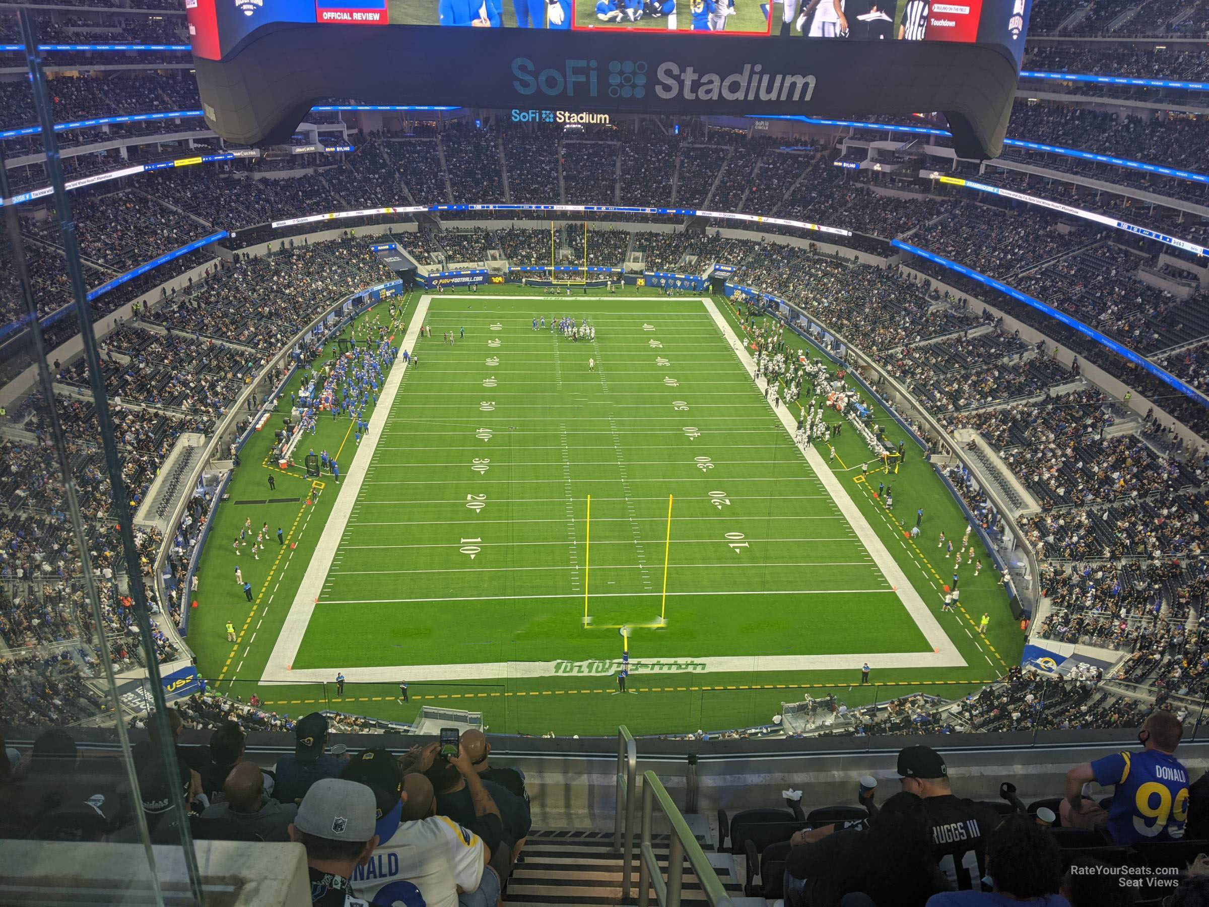 section 457 seat view  for football - sofi stadium