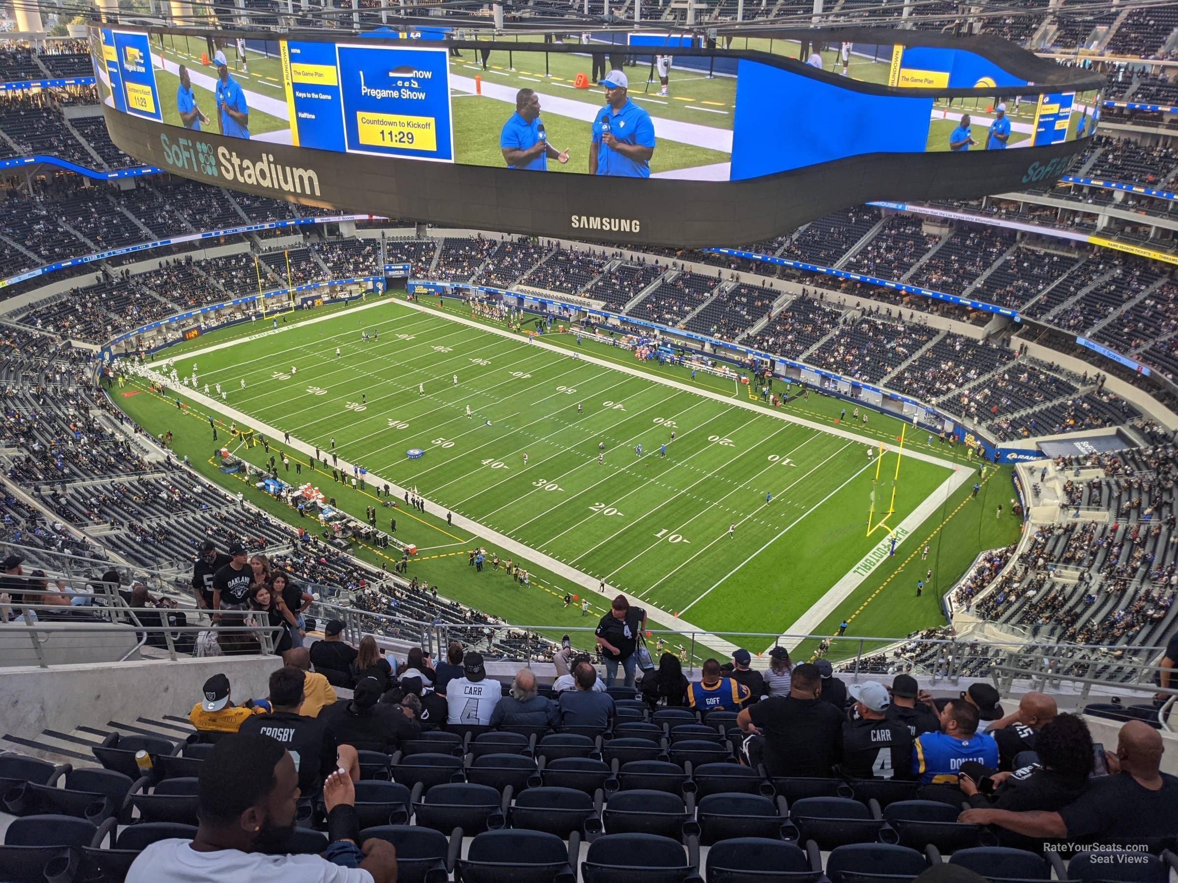 section 521, row 11 seat view  for football - sofi stadium