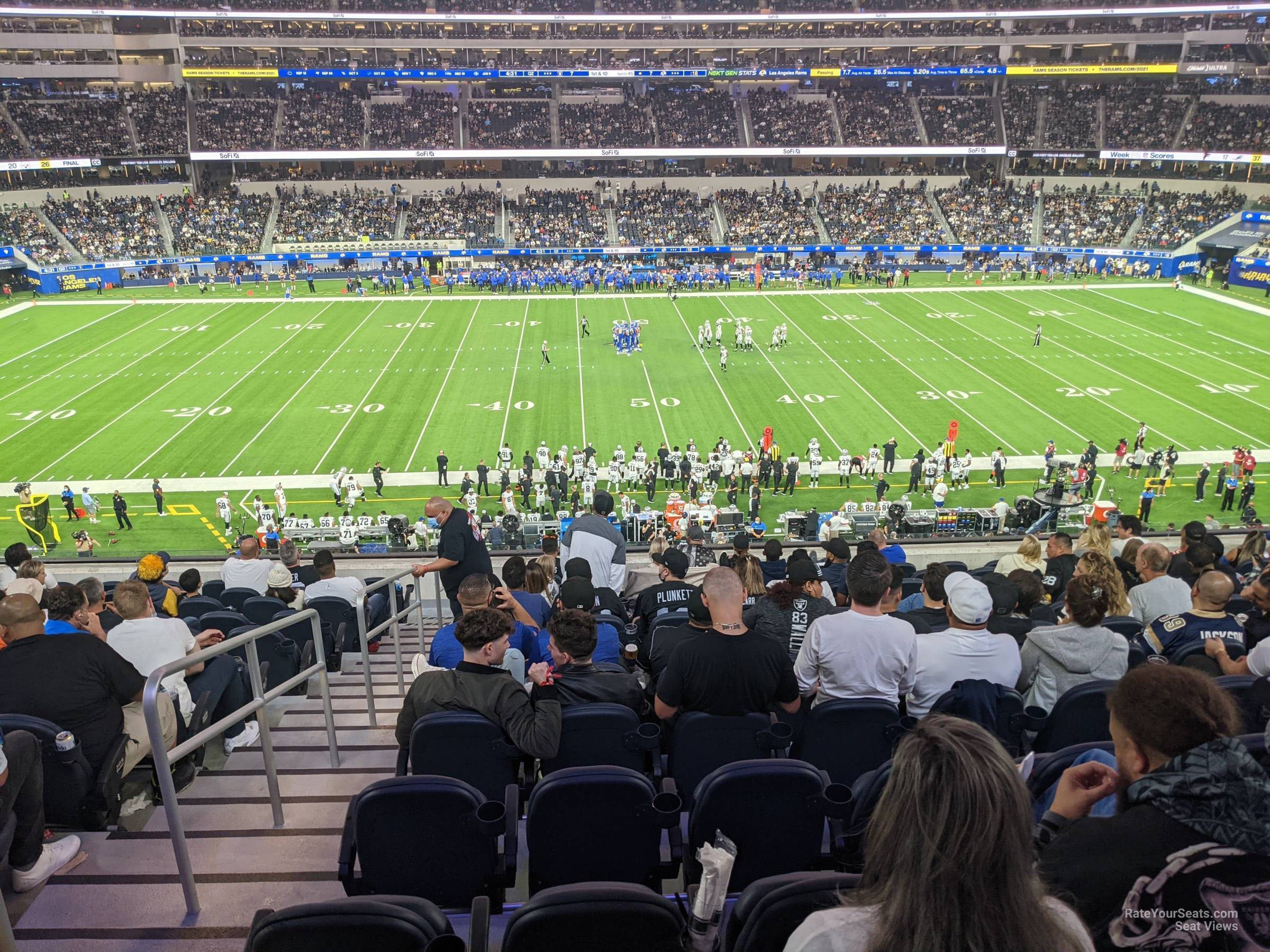 vip 219, row 11 seat view  for football - sofi stadium