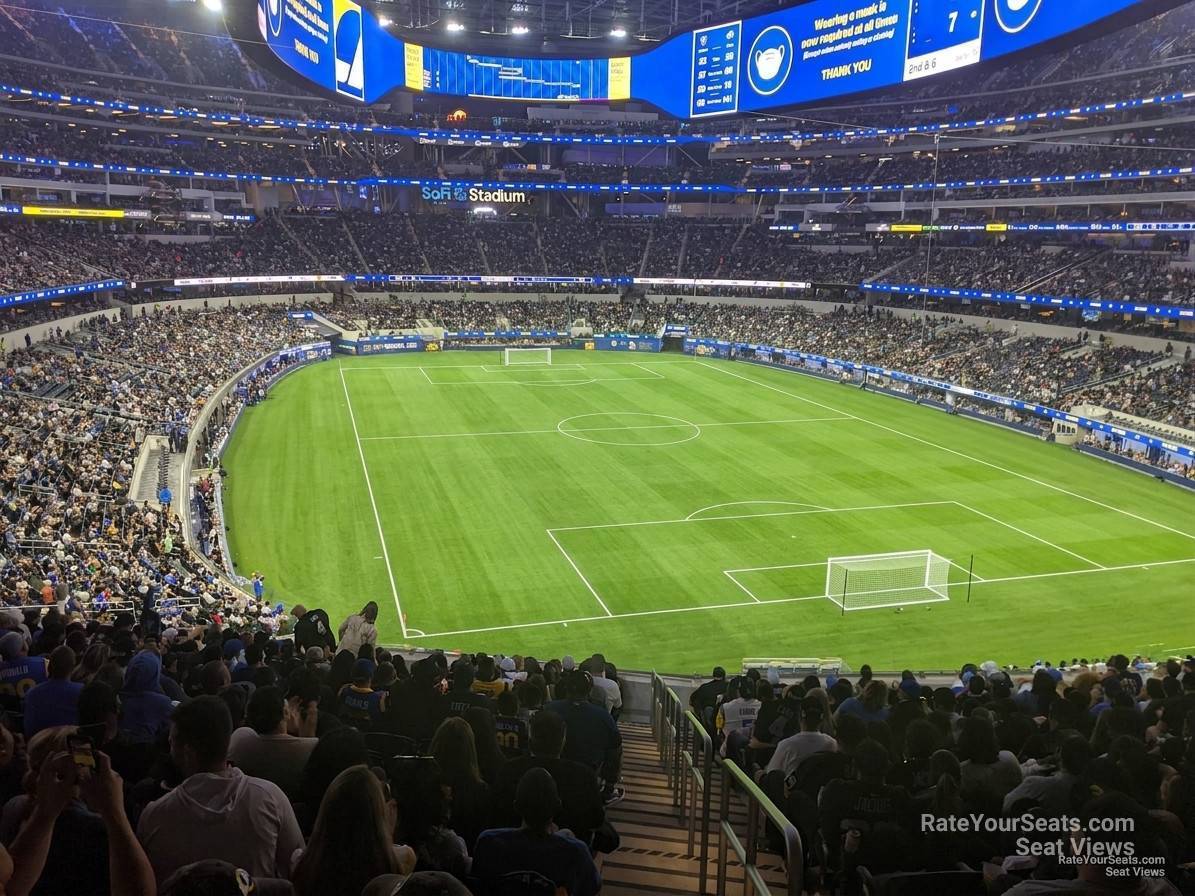 section 204 seat view  for soccer - sofi stadium
