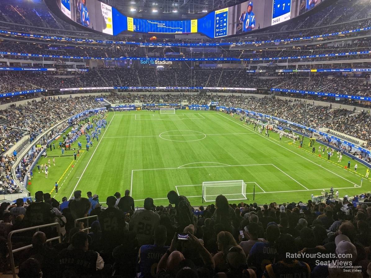 section 206 seat view  for soccer - sofi stadium