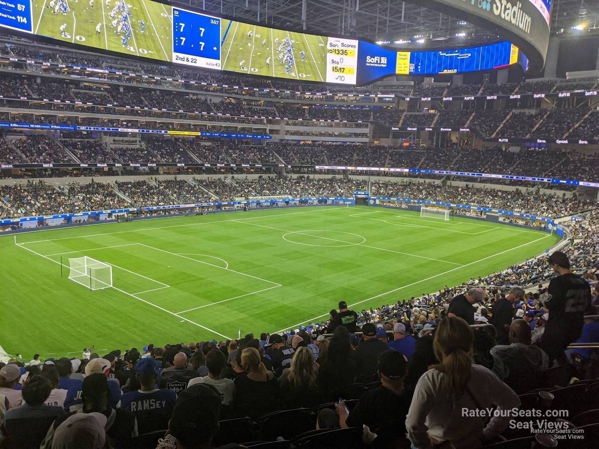 section 240 seat view  for soccer - sofi stadium