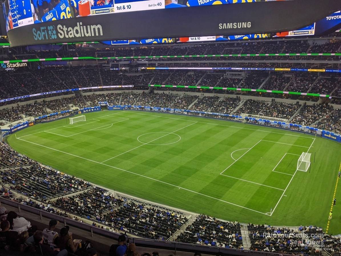 section 301 seat view  for soccer - sofi stadium