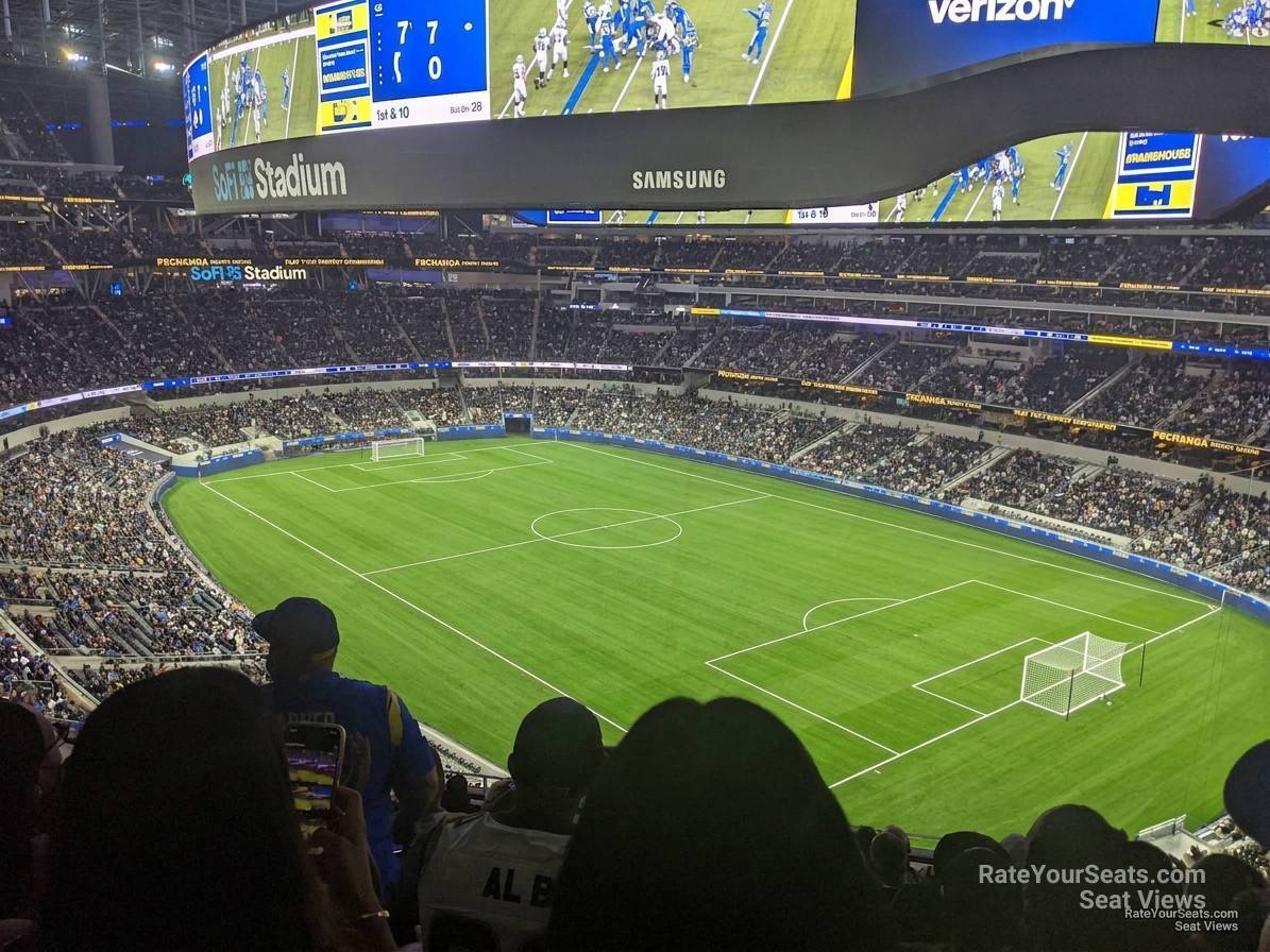 section 303 seat view  for soccer - sofi stadium