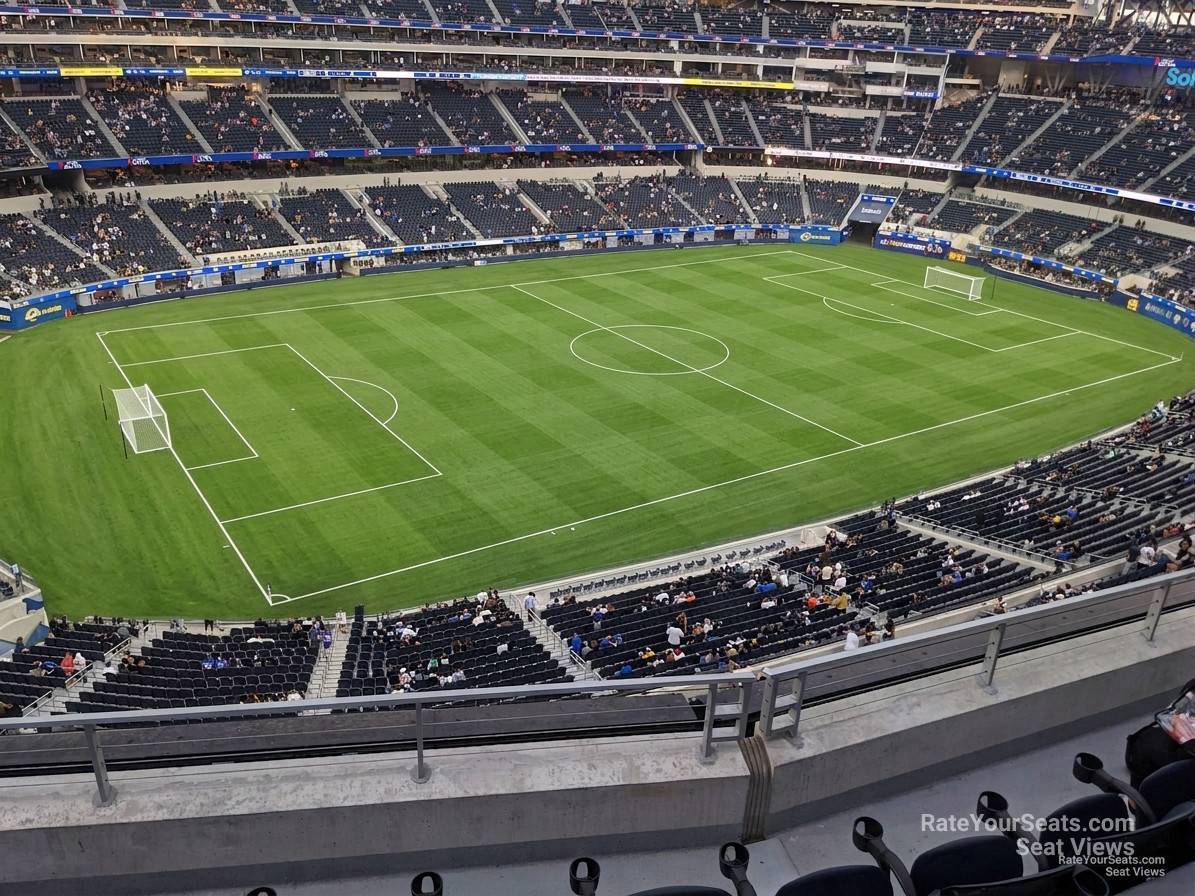 section 316, row 5 seat view  for soccer - sofi stadium