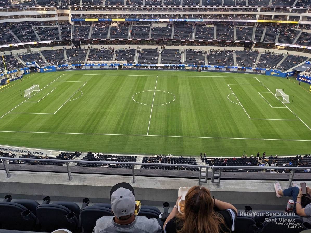 section 322, row 5 seat view  for soccer - sofi stadium