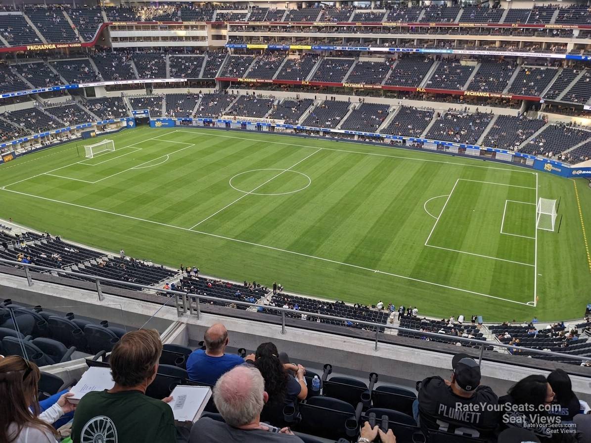 section 326, row 6 seat view  for soccer - sofi stadium