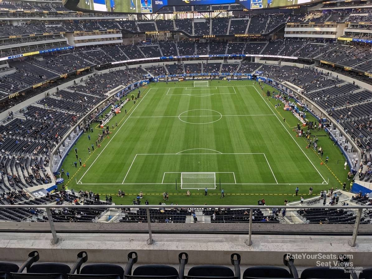 section 335, row 5 seat view  for soccer - sofi stadium
