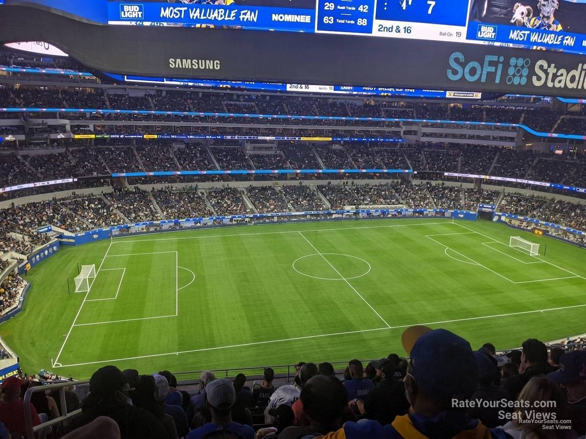 section 345 seat view  for soccer - sofi stadium