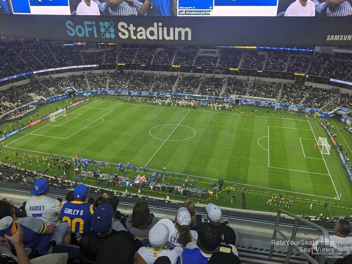section 445 seat view  for soccer - sofi stadium