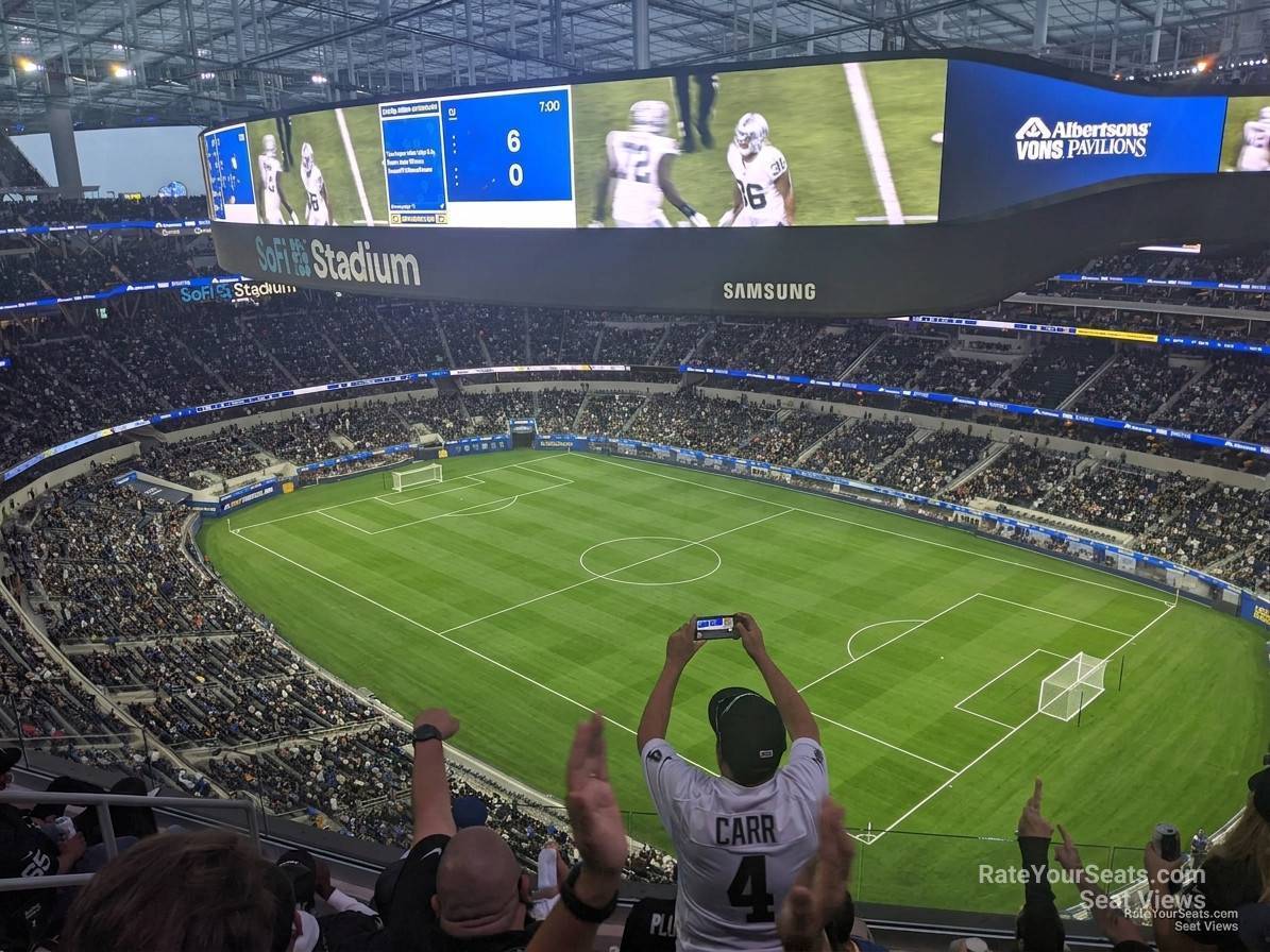 section 451 seat view  for soccer - sofi stadium