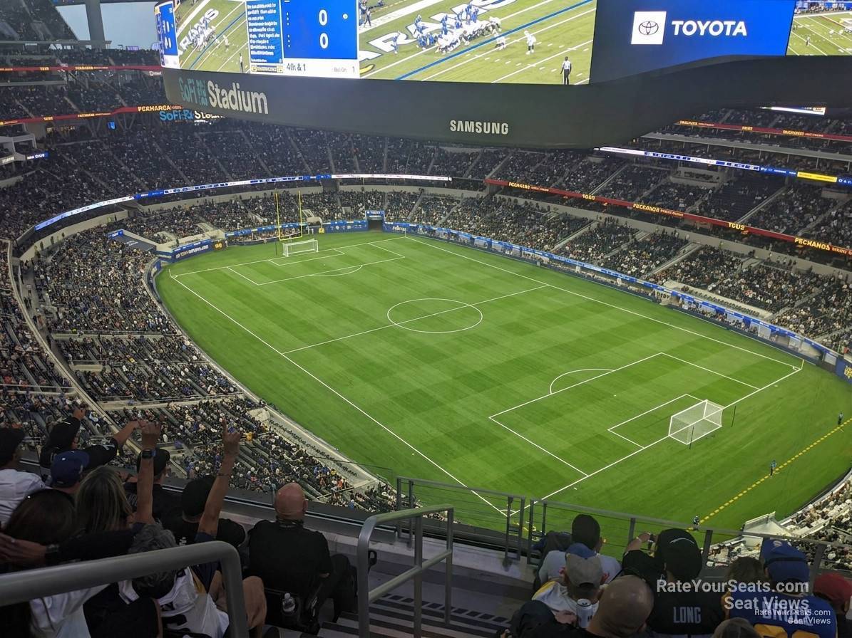 section 452 seat view  for soccer - sofi stadium