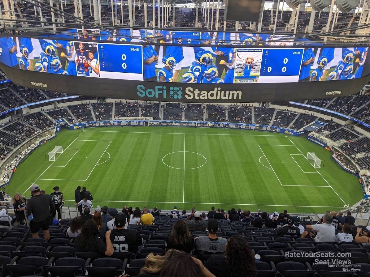 section 514, row 20 seat view  for soccer - sofi stadium