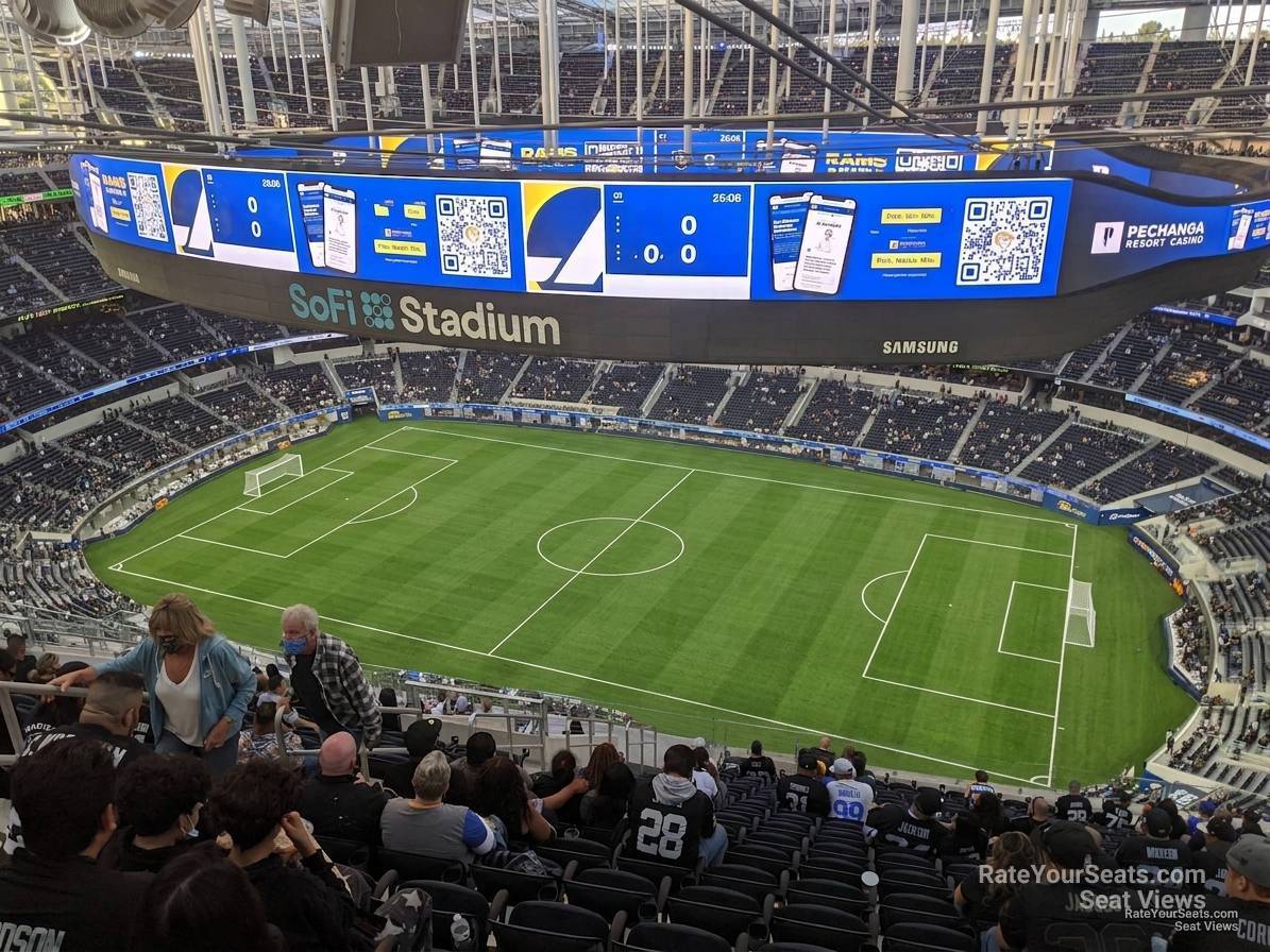 section 518, row 20 seat view  for soccer - sofi stadium