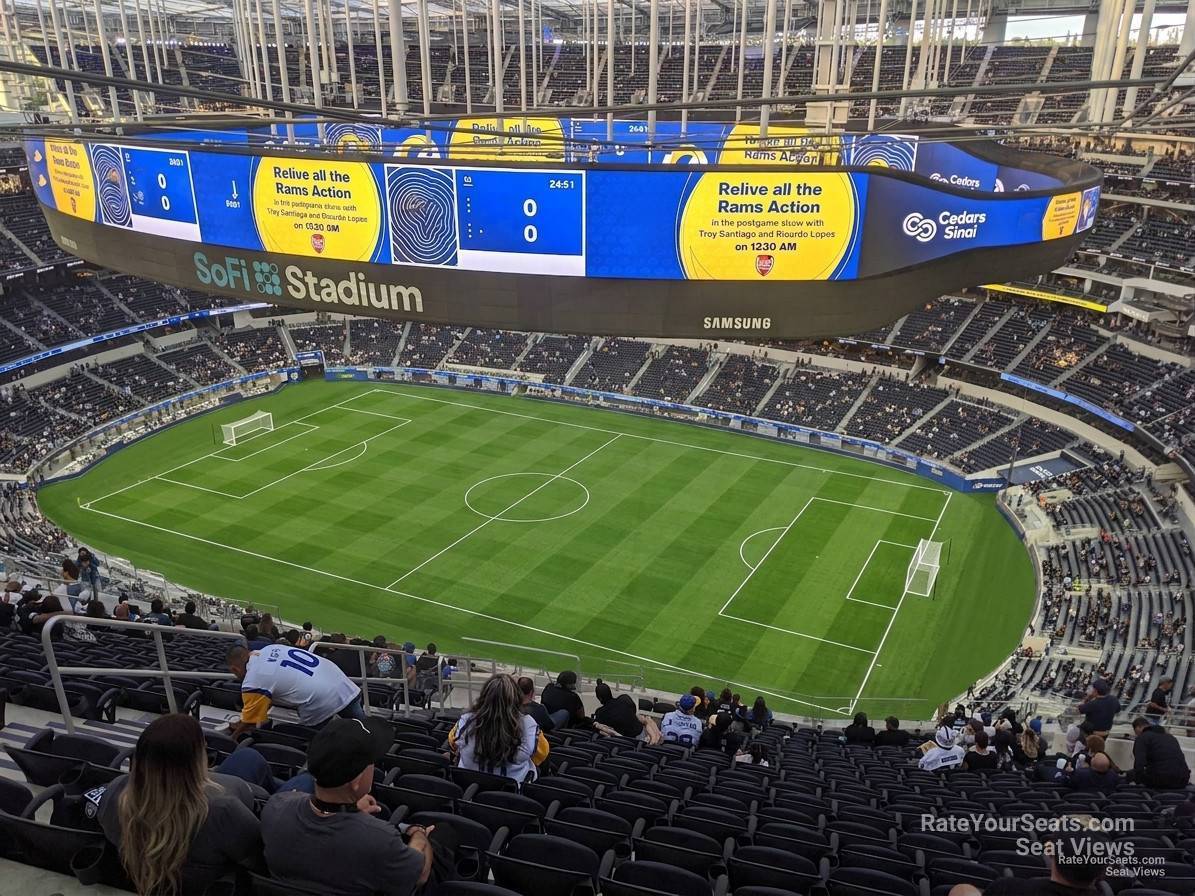 section 519, row 20 seat view  for soccer - sofi stadium