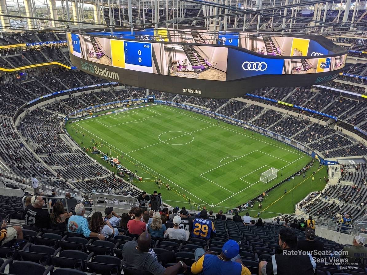 section 522, row 20 seat view  for soccer - sofi stadium