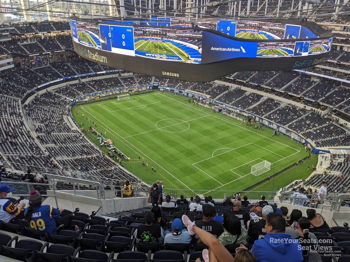 section 523, row 20 seat view  for soccer - sofi stadium