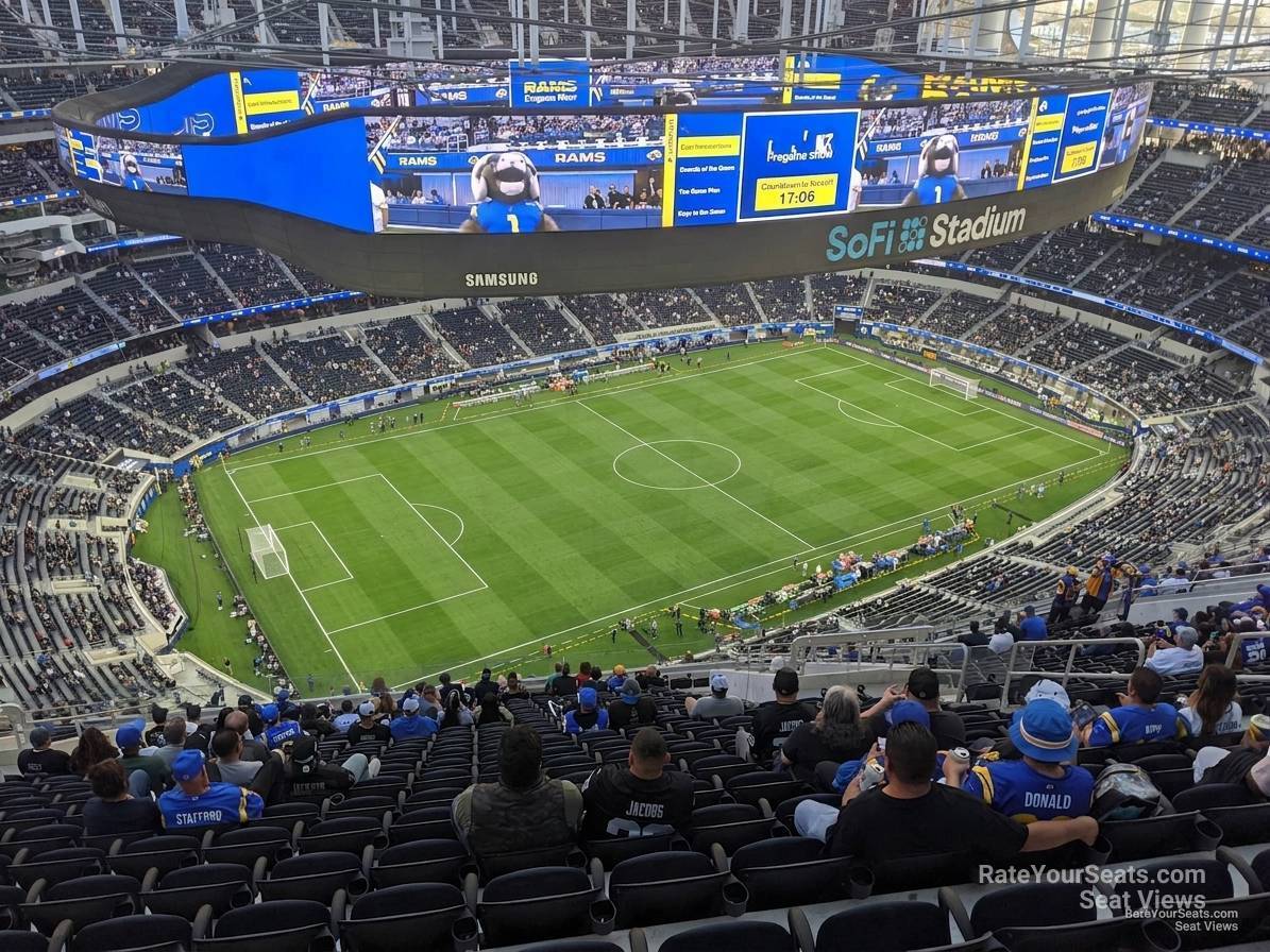 section 534, row 20 seat view  for soccer - sofi stadium