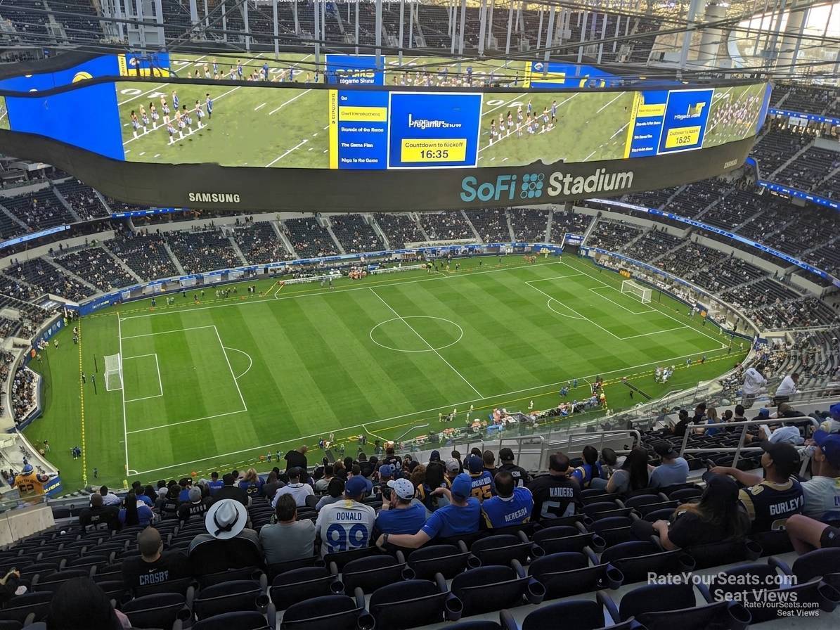 section 536, row 20 seat view  for soccer - sofi stadium