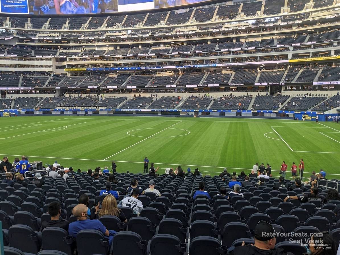 club 114 seat view  for soccer - sofi stadium