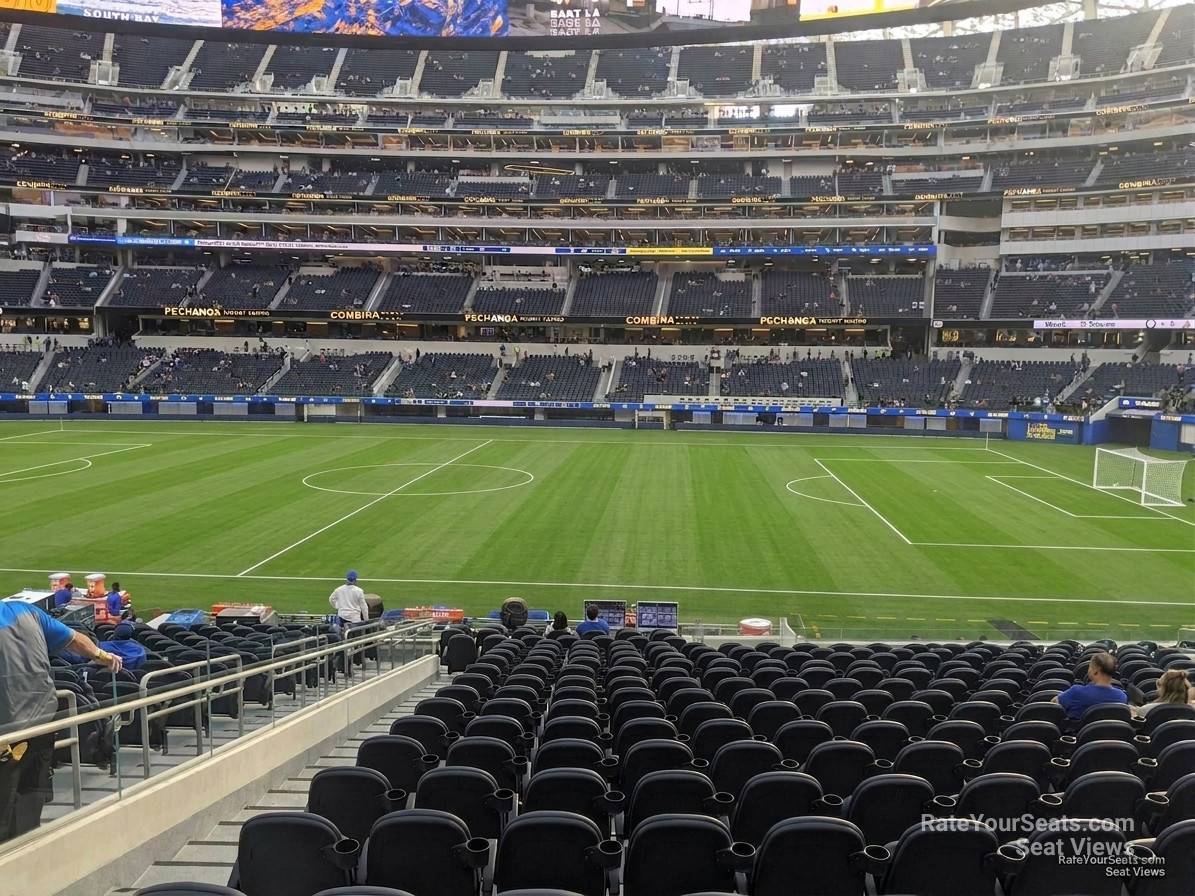 club 133 seat view  for soccer - sofi stadium