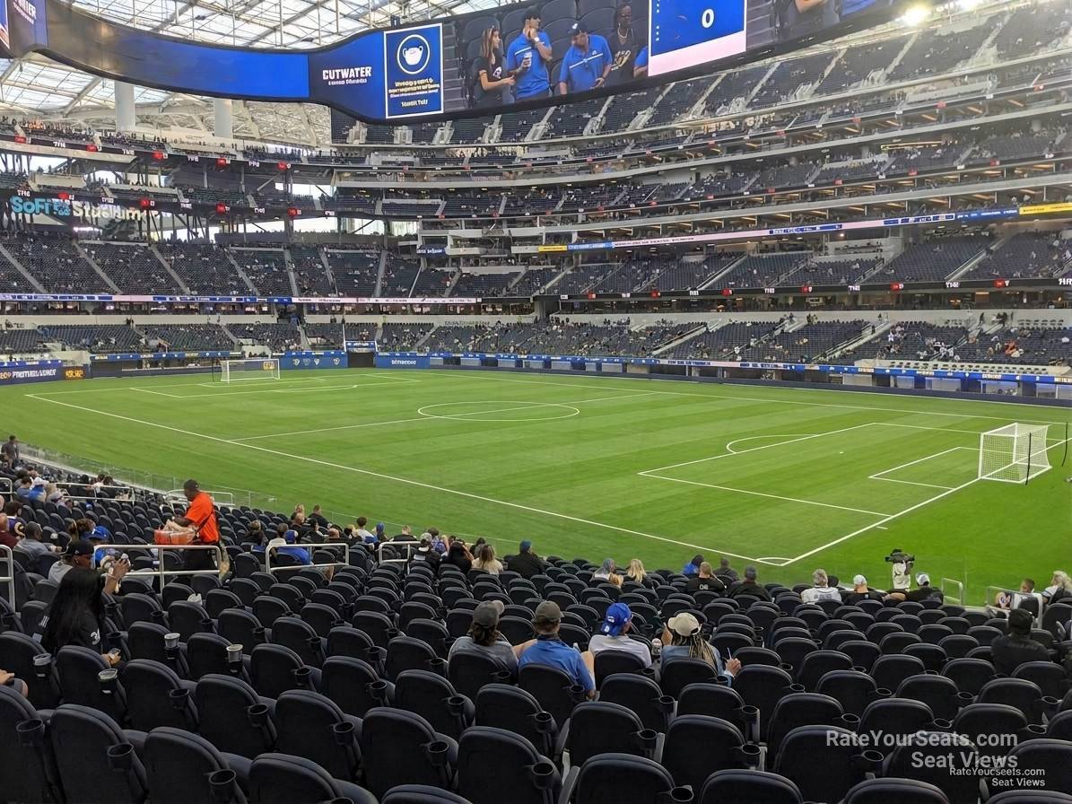 club 136 seat view  for soccer - sofi stadium