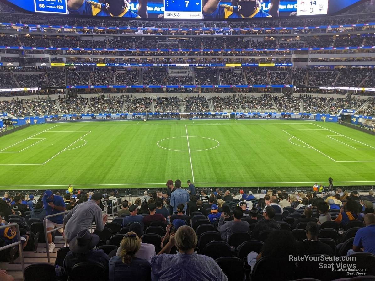 vip 246 seat view  for soccer - sofi stadium