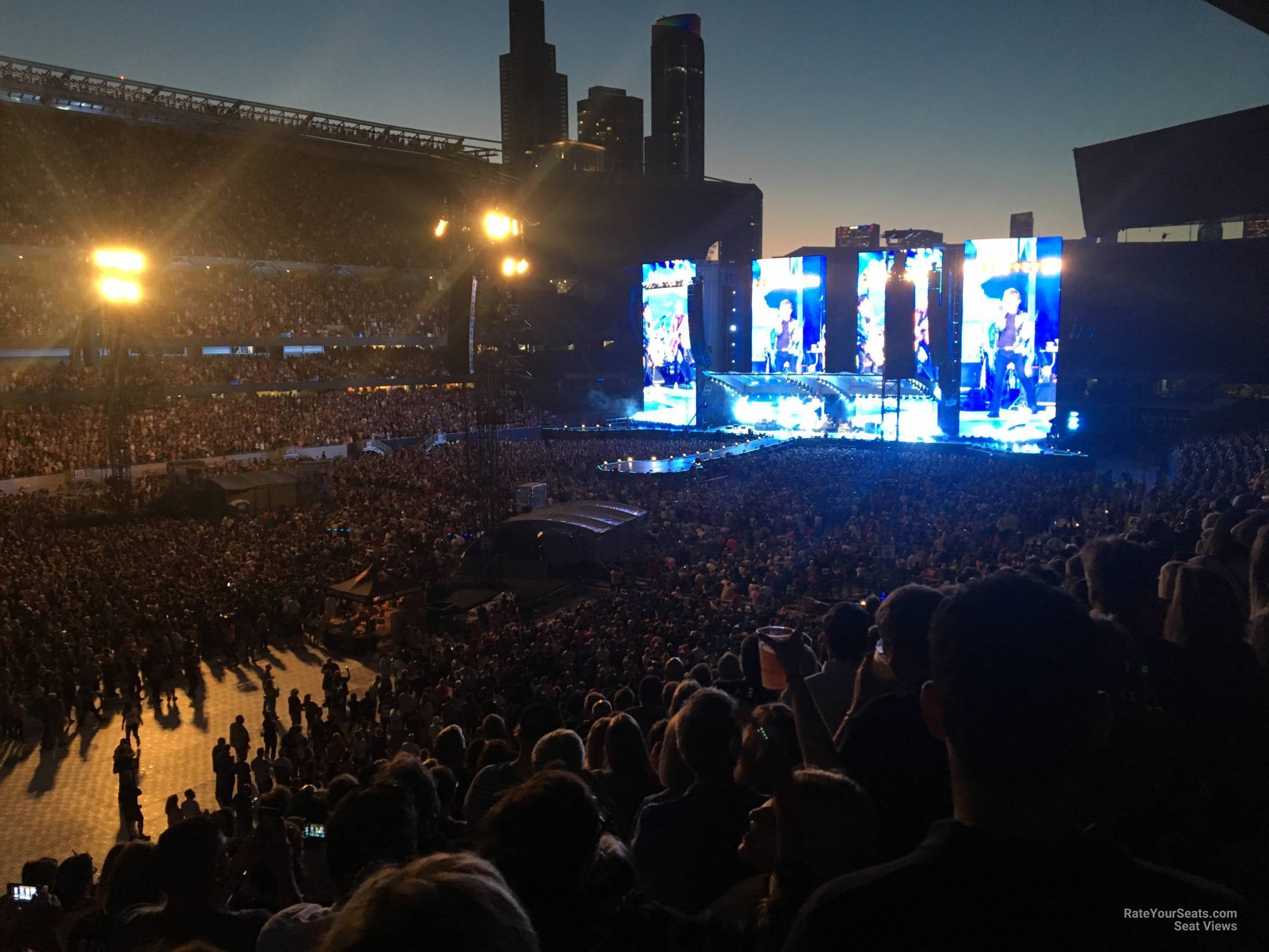 section 215, row 10 seat view  for concert - soldier field