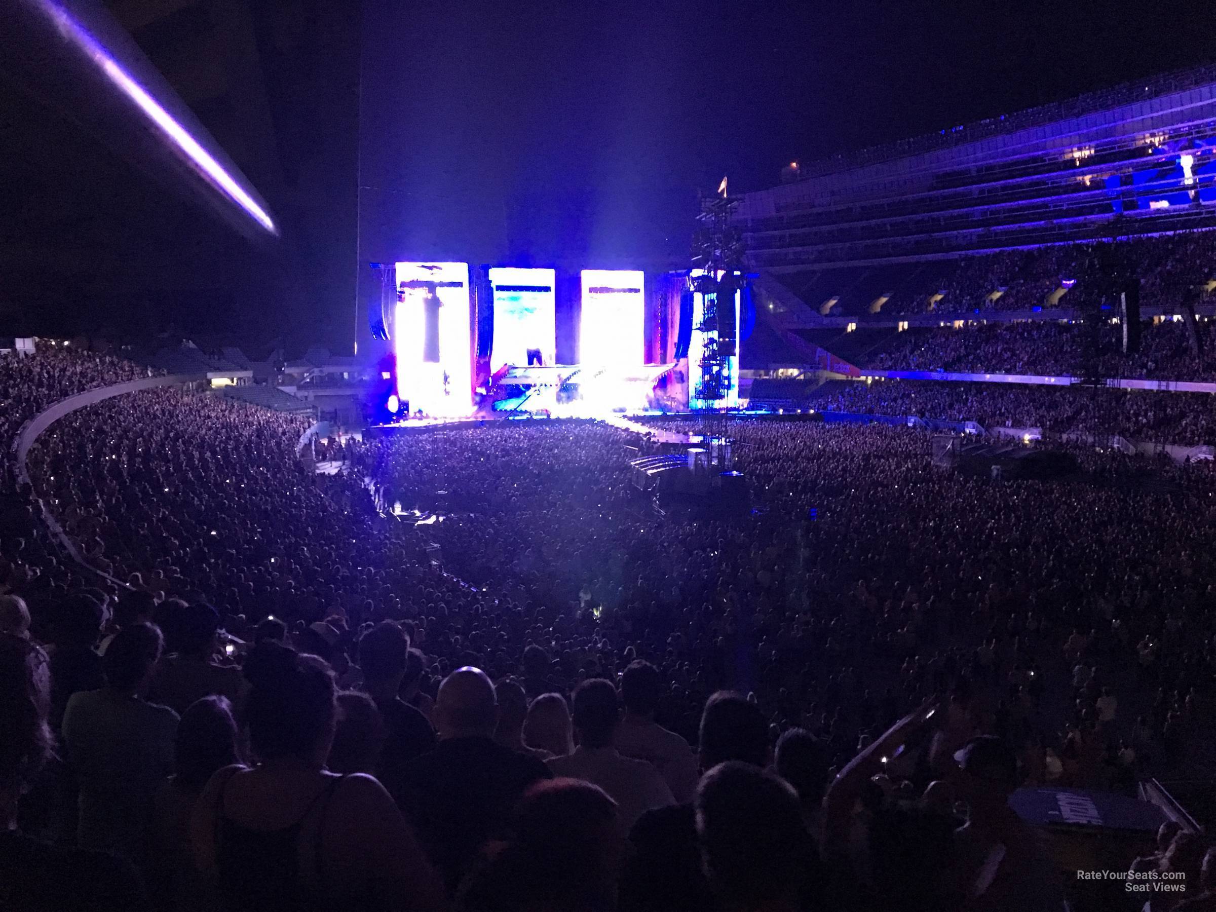 section 228, row 4 seat view  for concert - soldier field