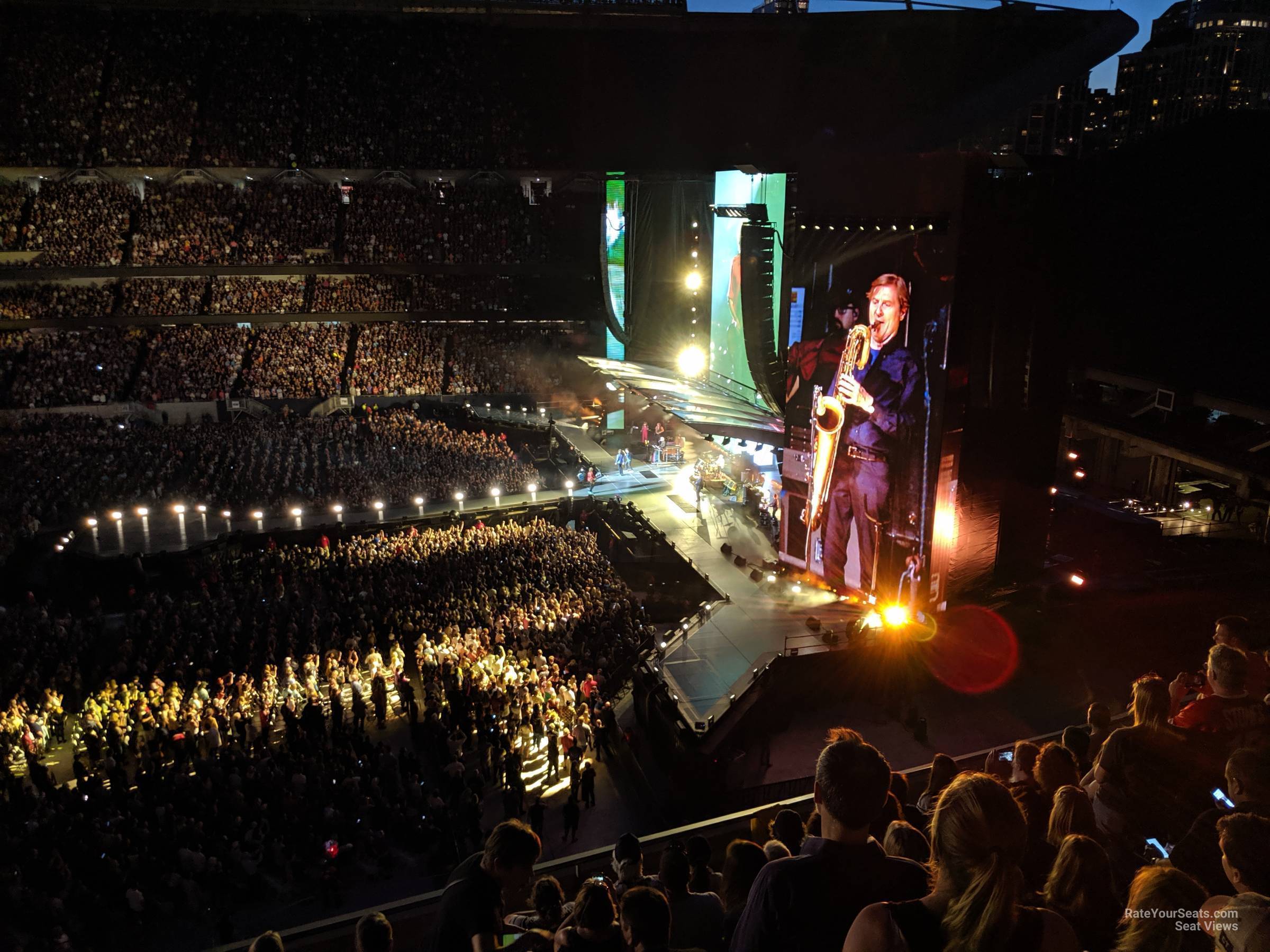 section 306, row 12 seat view  for concert - soldier field