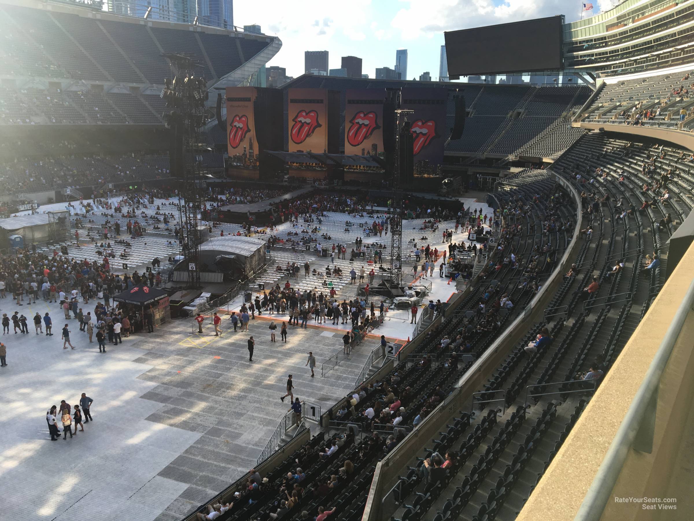 section 315, row 2 seat view  for concert - soldier field