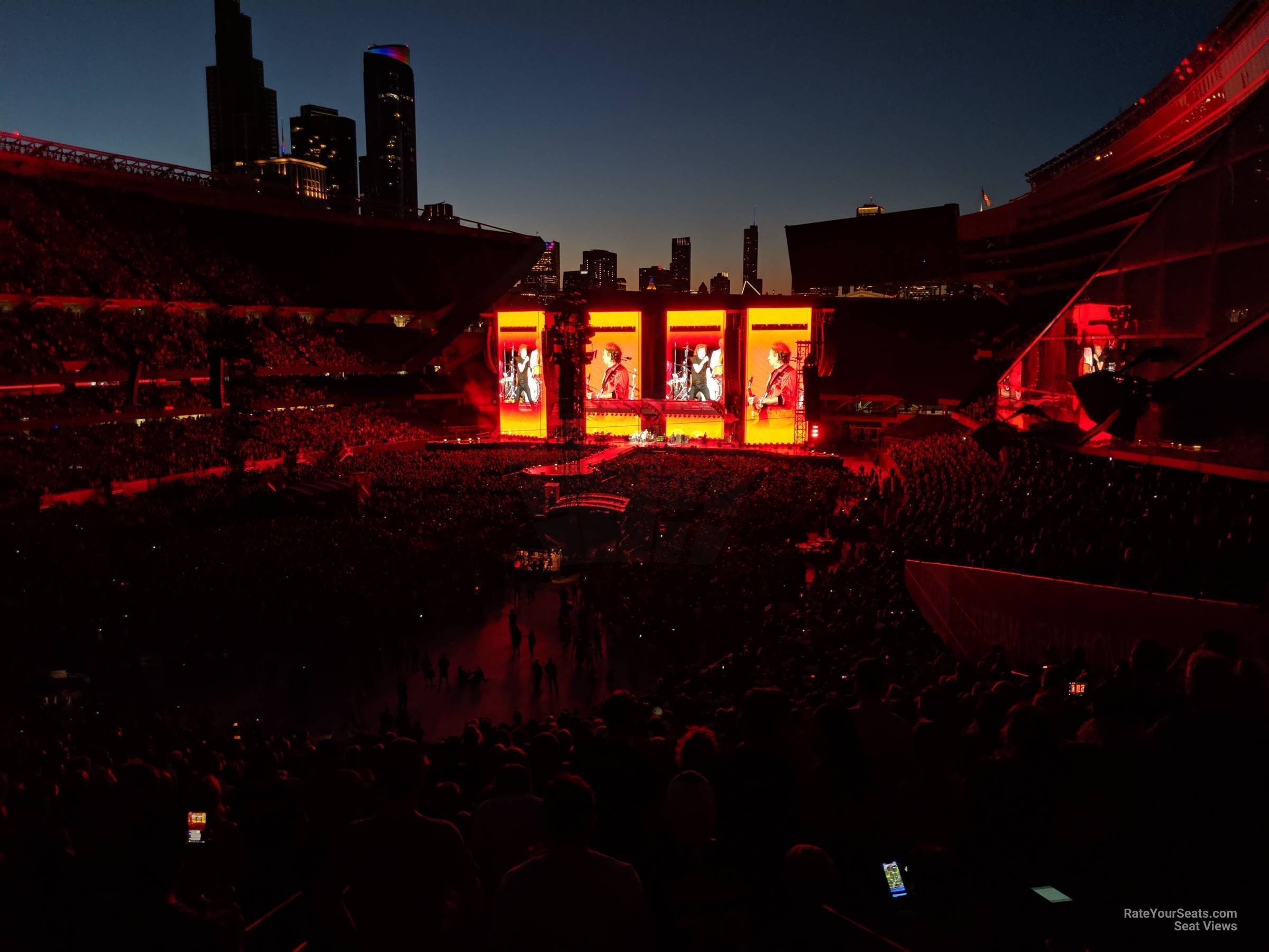 section 318, row 8 seat view  for concert - soldier field