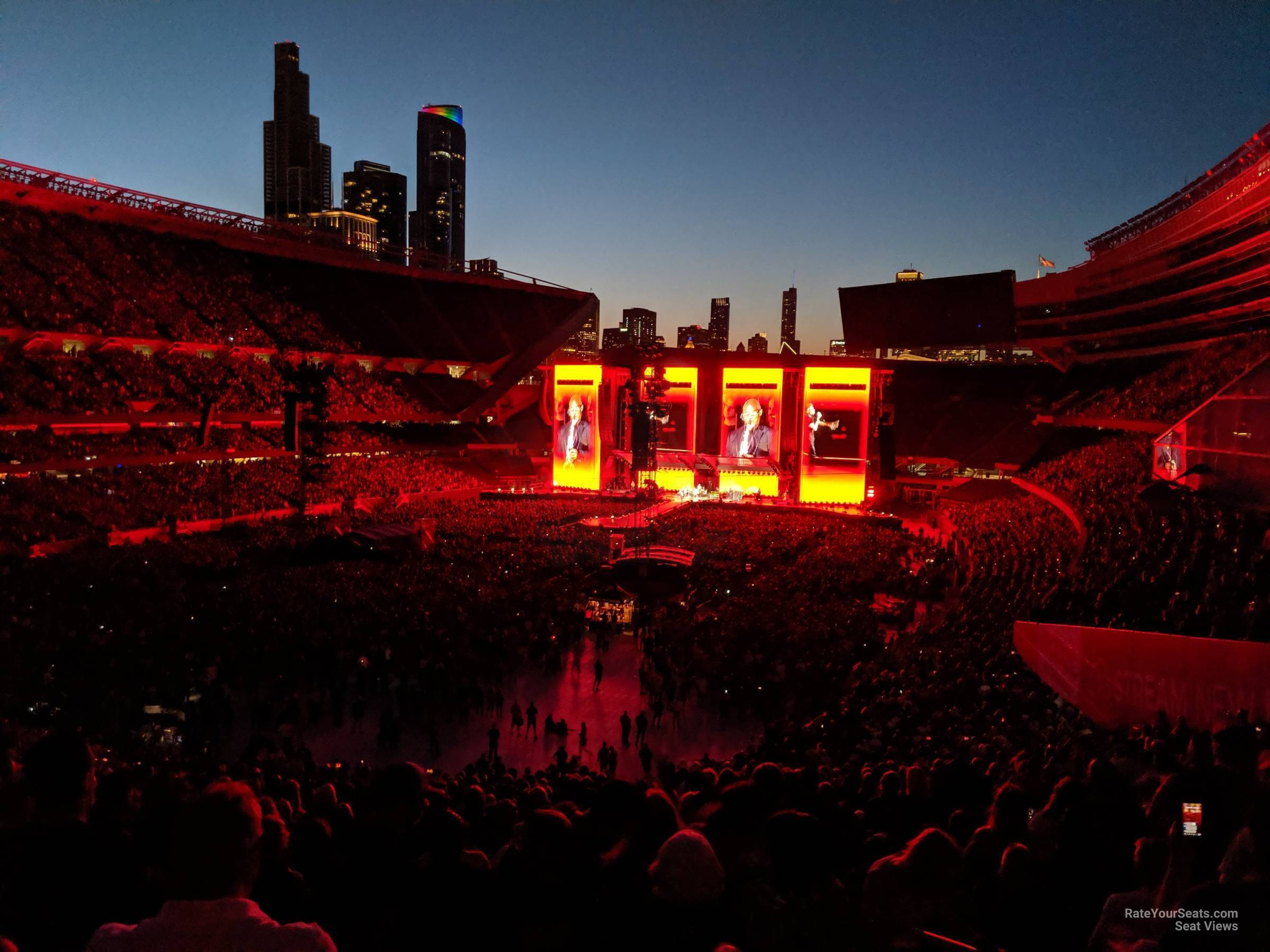 section 319, row 8 seat view  for concert - soldier field
