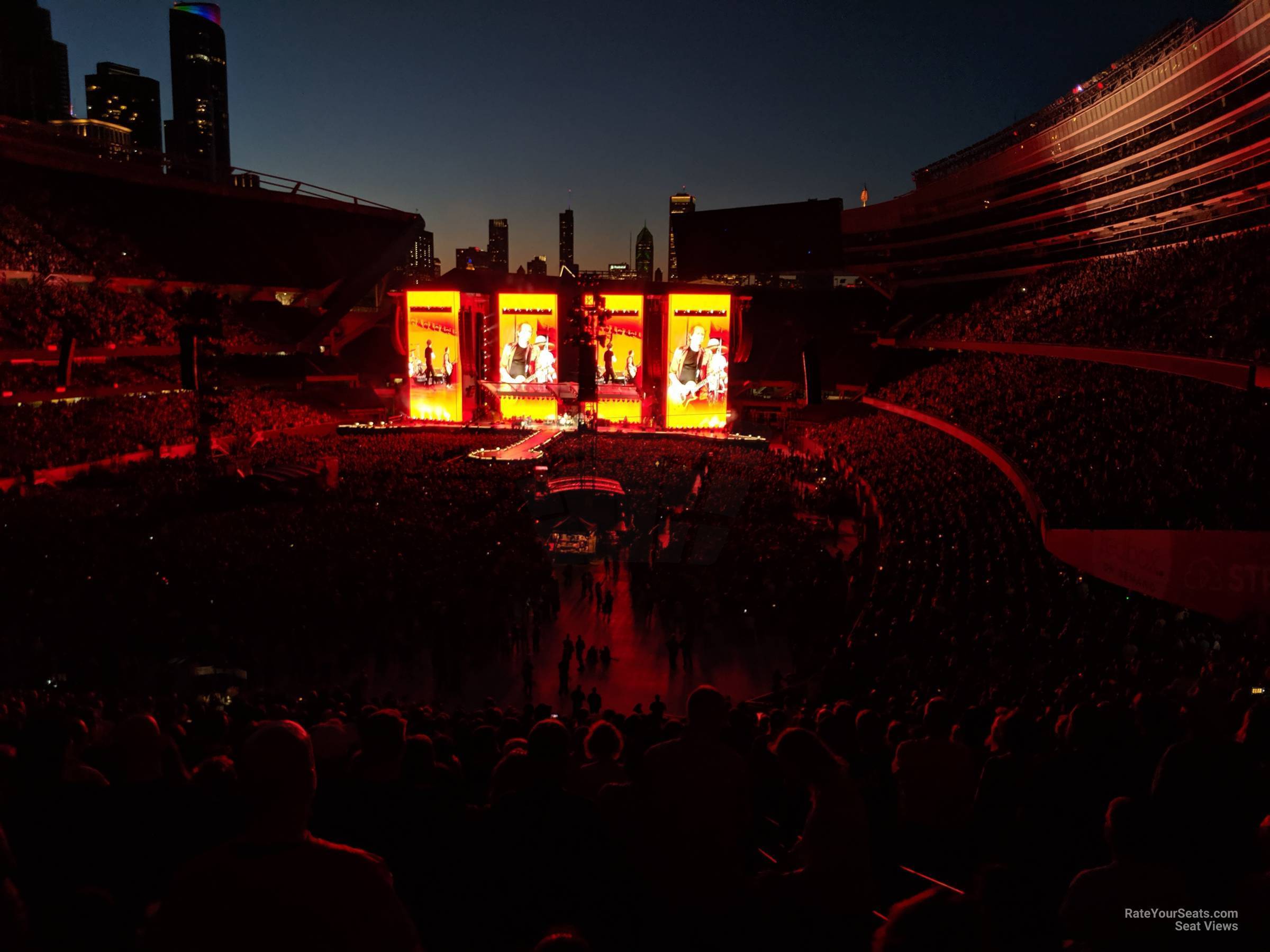 section 320, row 8 seat view  for concert - soldier field