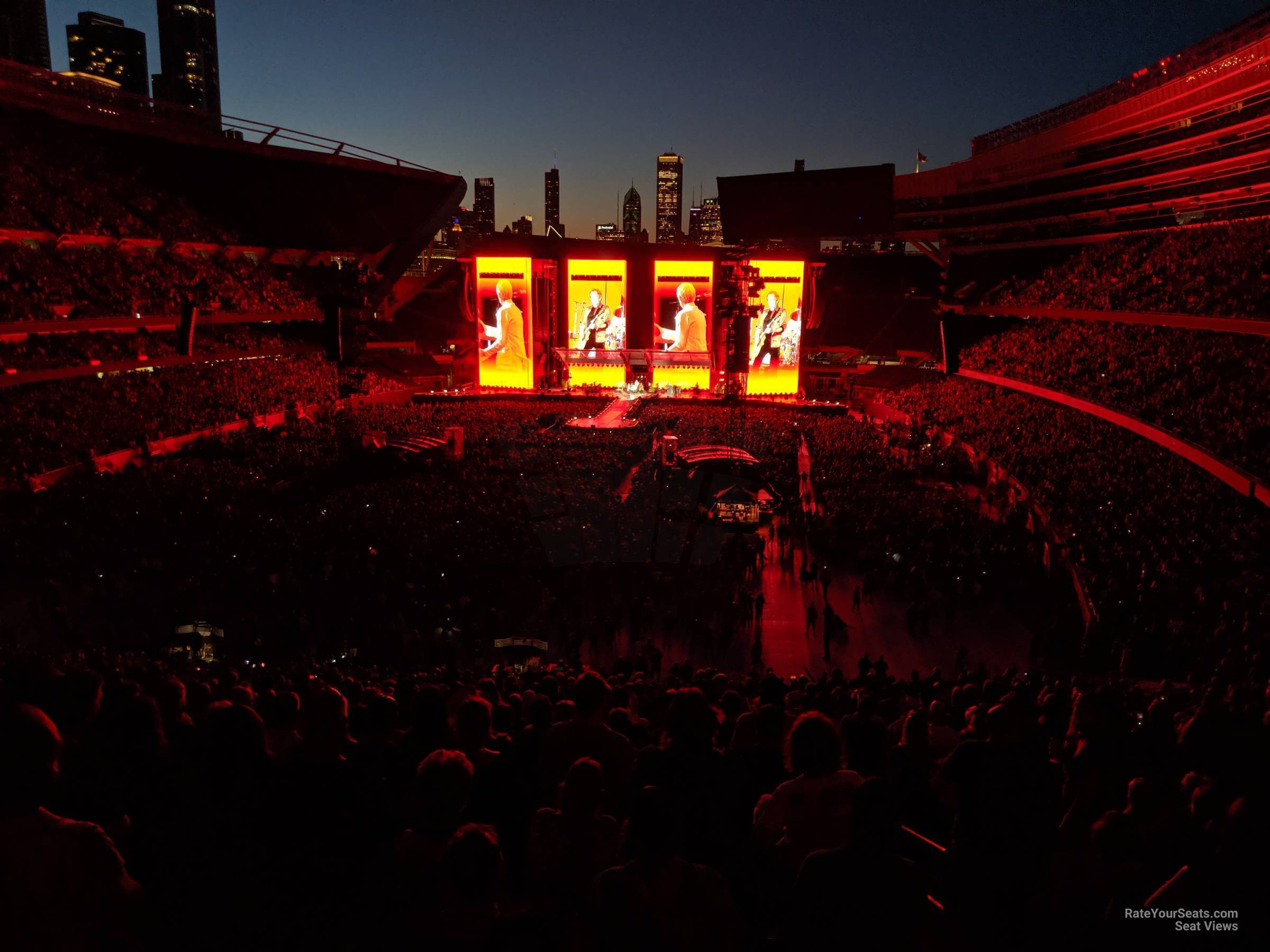 section 321, row 8 seat view  for concert - soldier field