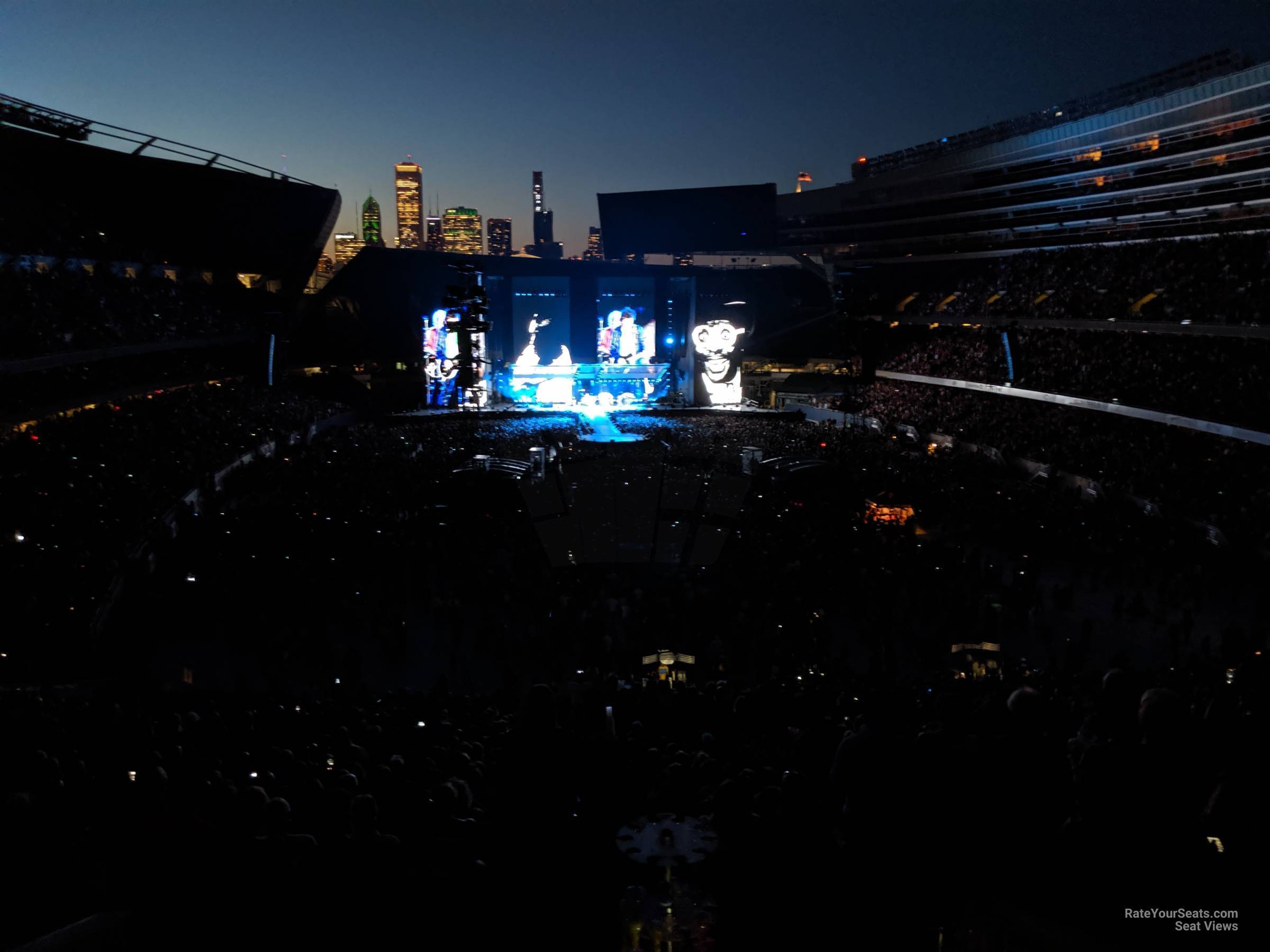 section 324, row 8 seat view  for concert - soldier field