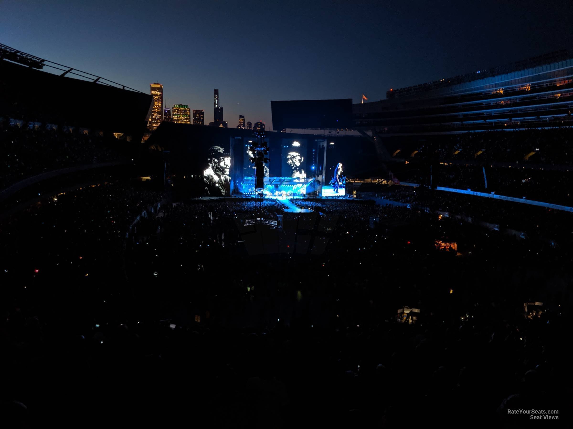 section 325, row 8 seat view  for concert - soldier field