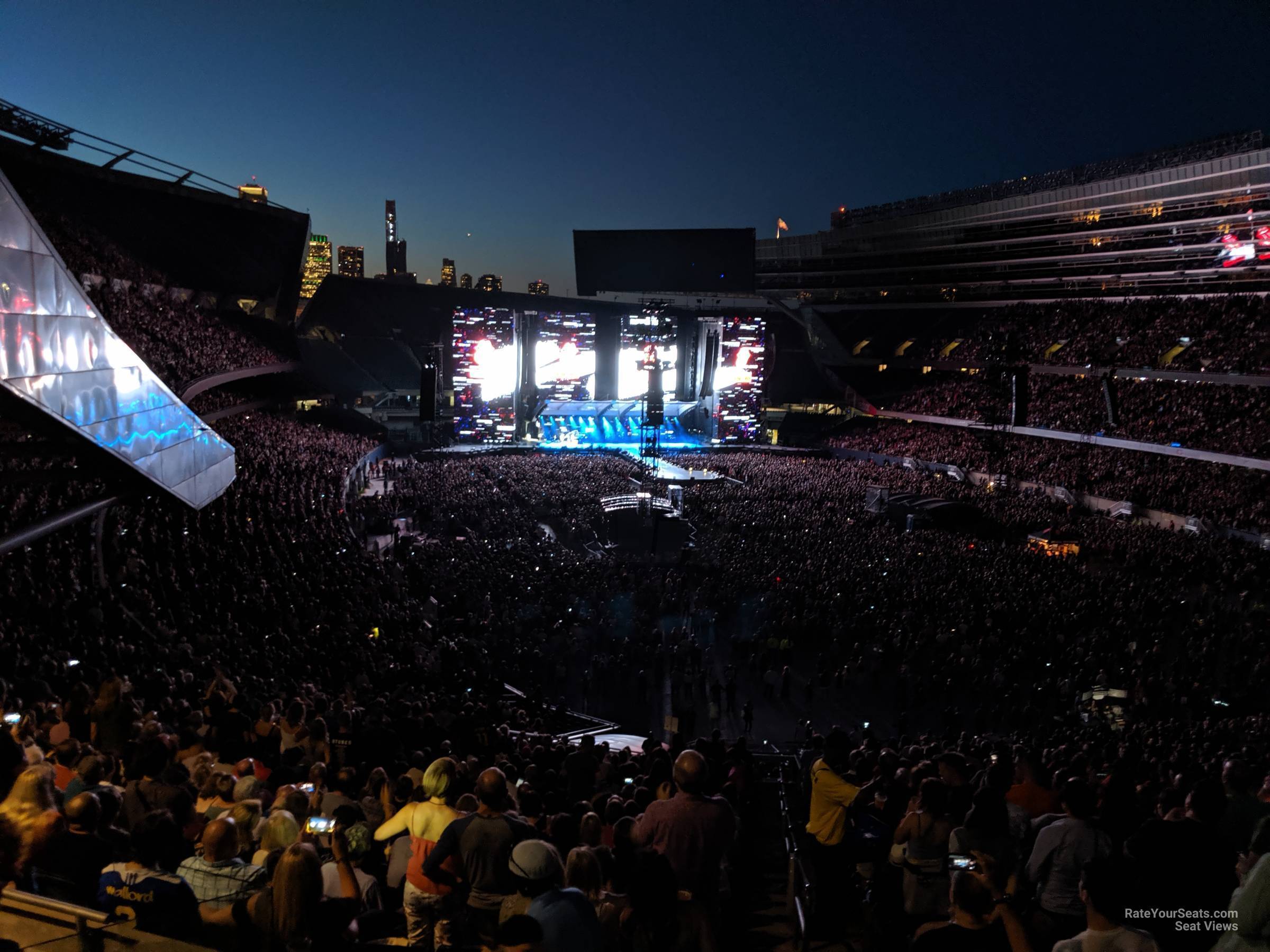 section 326, row 8 seat view  for concert - soldier field