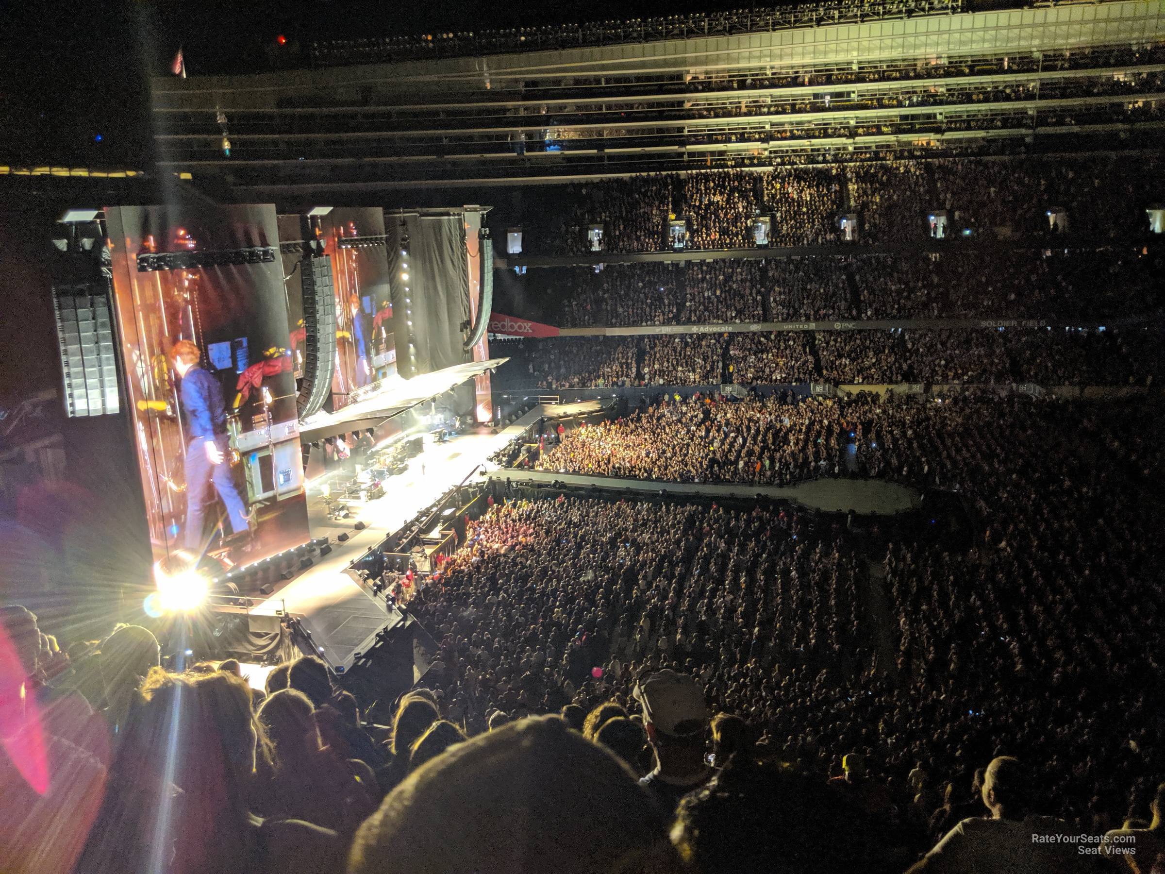 section 340, row 15 seat view  for concert - soldier field