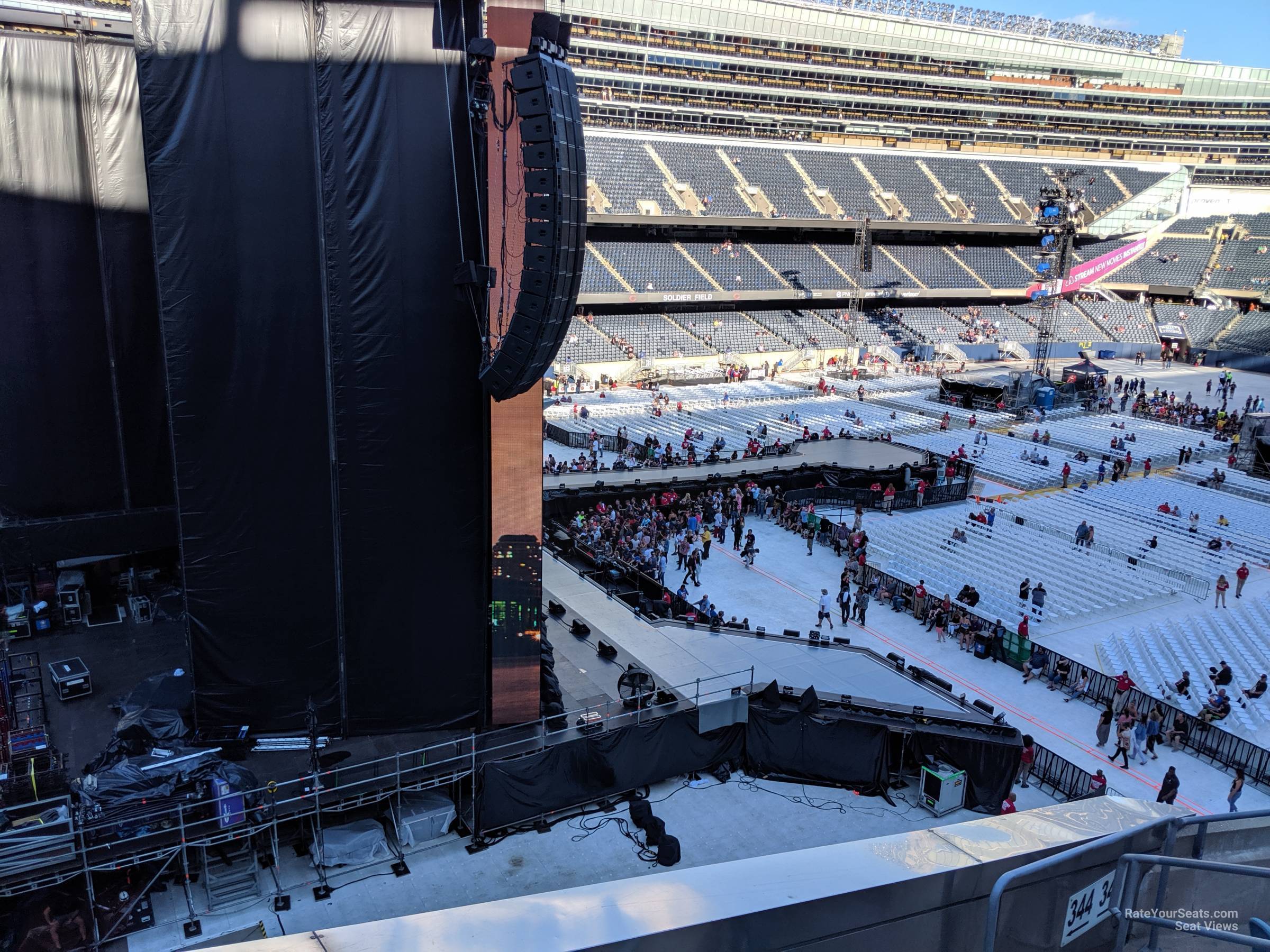section 344, row 6 seat view  for concert - soldier field