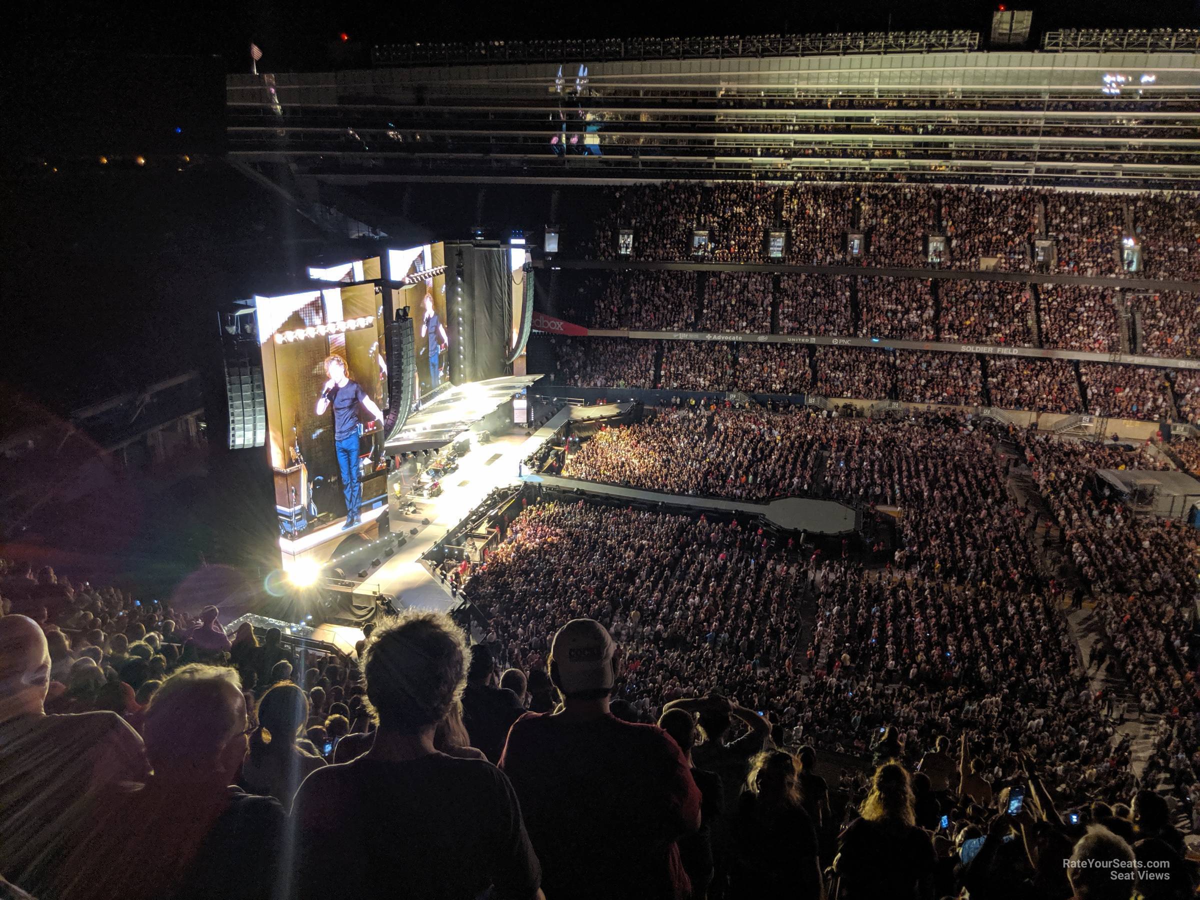 section 438, row 16 seat view  for concert - soldier field