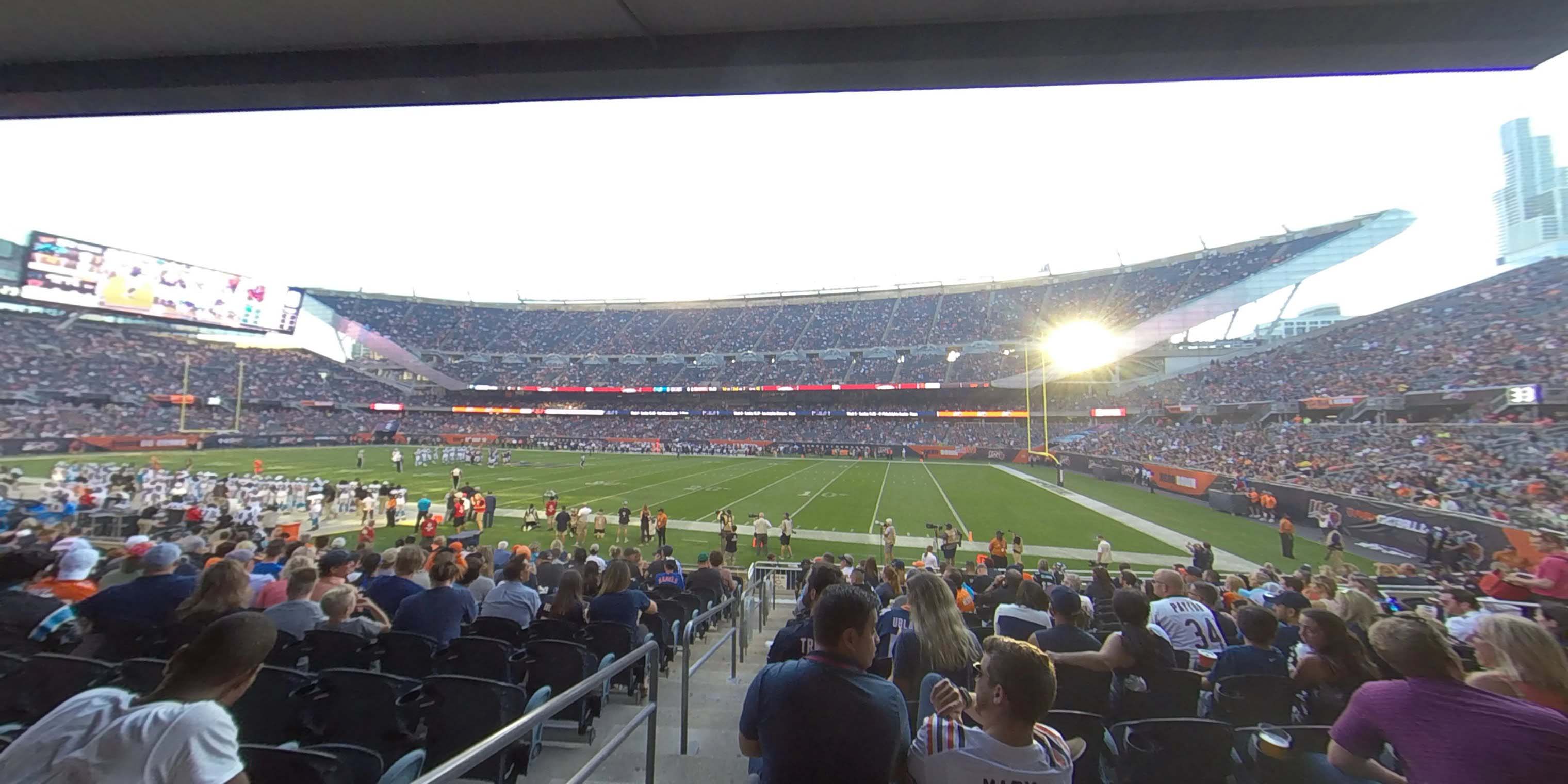 section 104 panoramic seat view  for football - soldier field